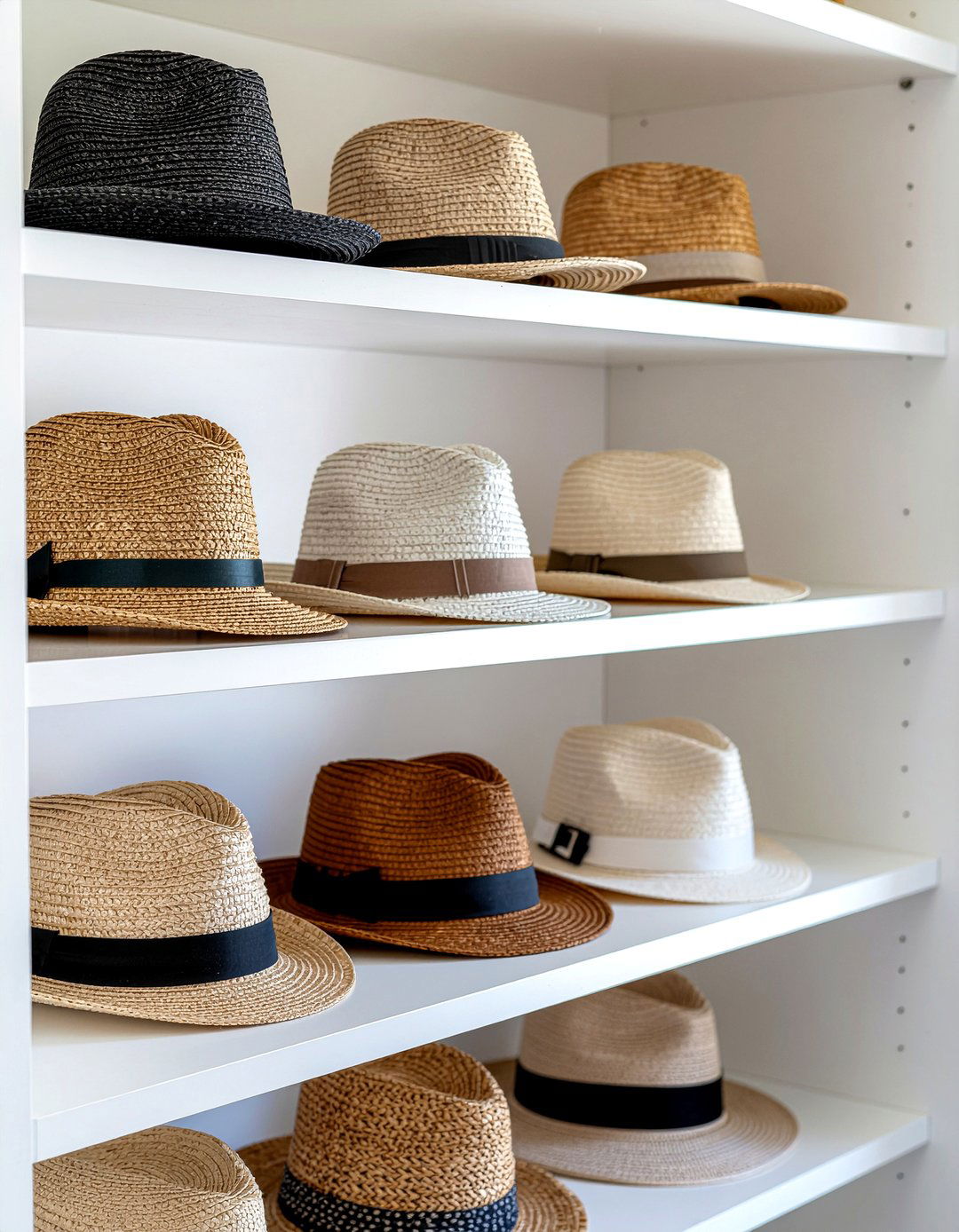 Closet Hat Shelf - 30 bedroom hat storage ideas