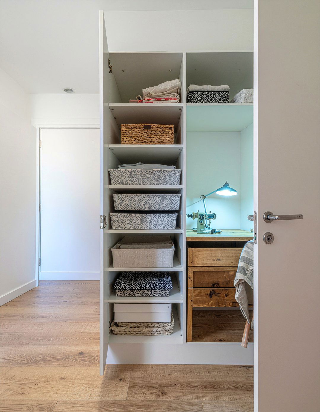 Closet Sewing Station - 30 bedroom sewing nook ideas