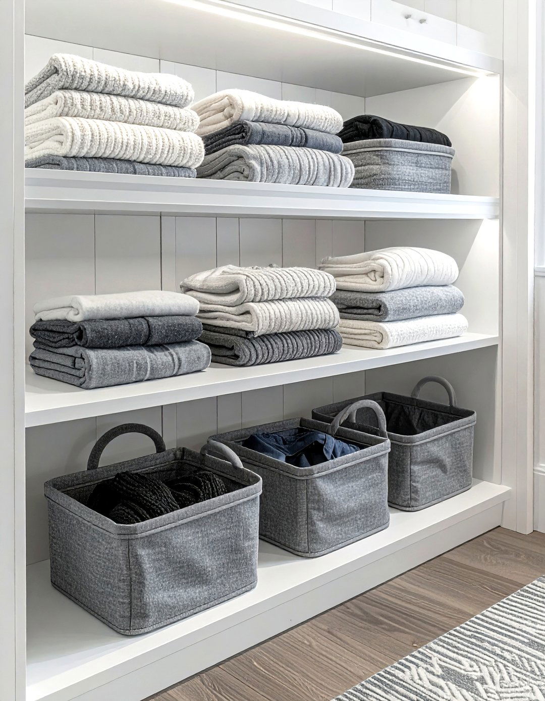 Closet Shelf Basket - 30 basket decor ideas