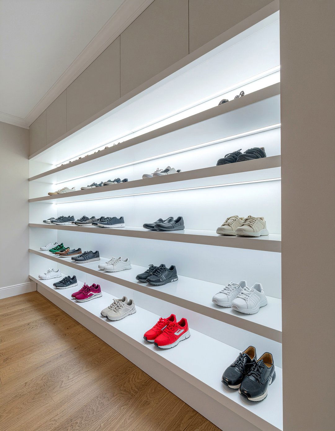 Closet Shoe Rack Wall - 30 bedroom walk-in closets