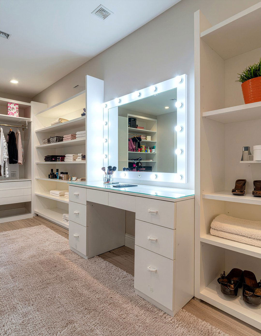 Closet Vanity Combo - 30 bedroom closet ideas