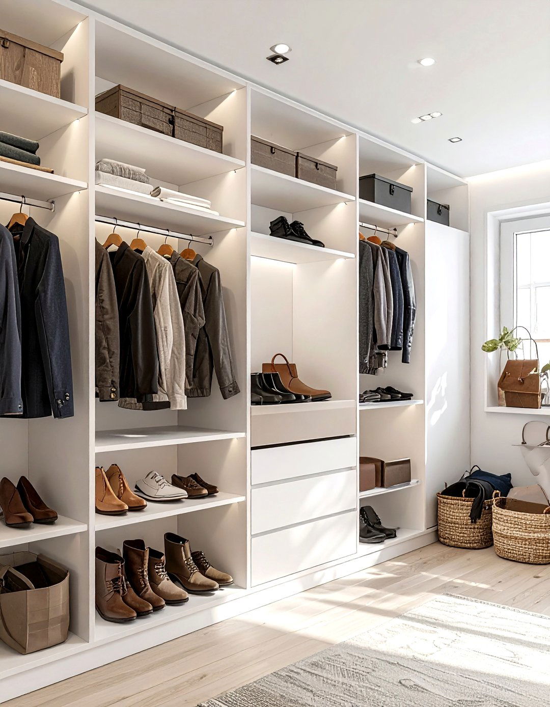Closet organization system install - 30 weekend decor project ideas