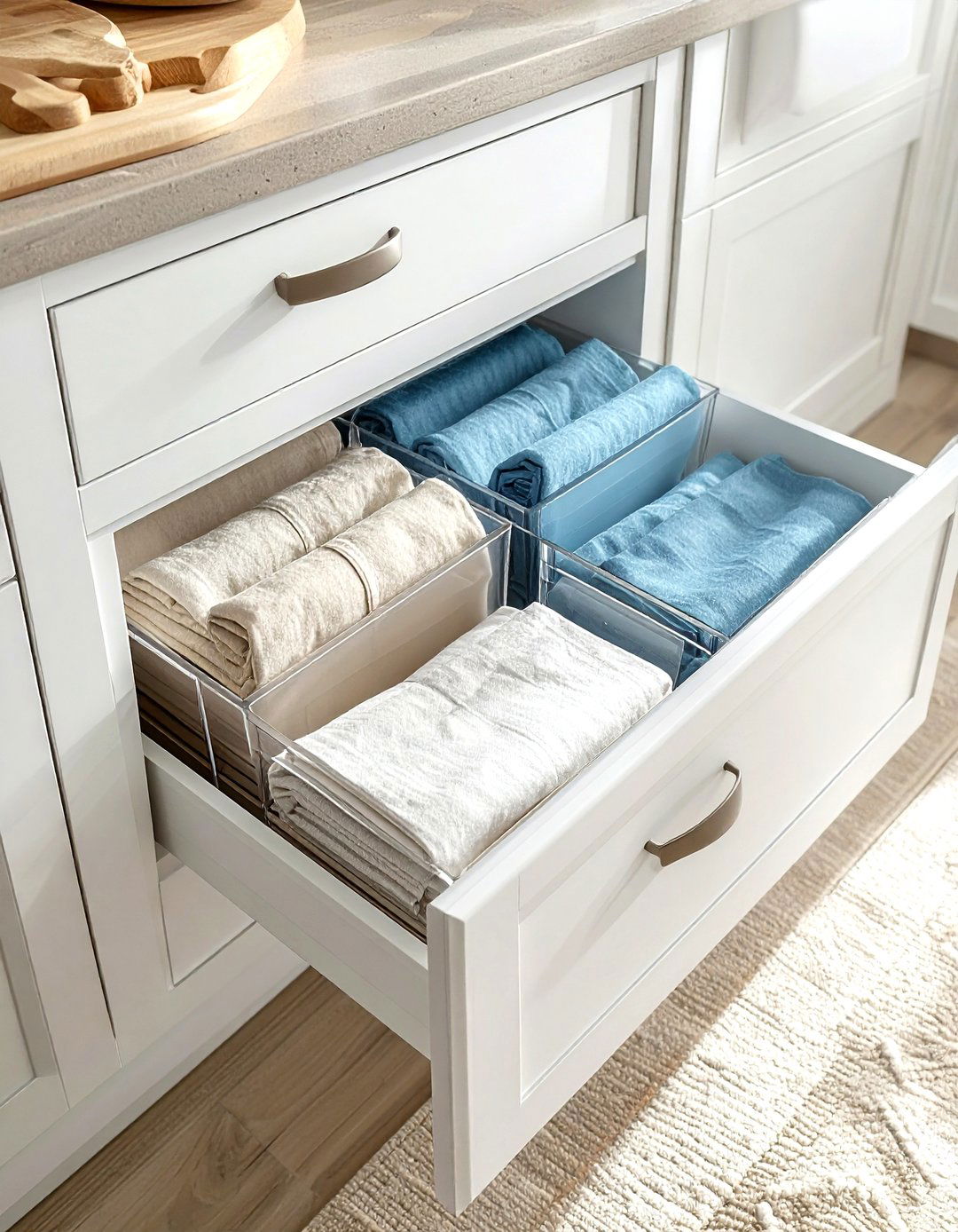 Cloth Napkin Storage - 30 dining room drawer organization ideas