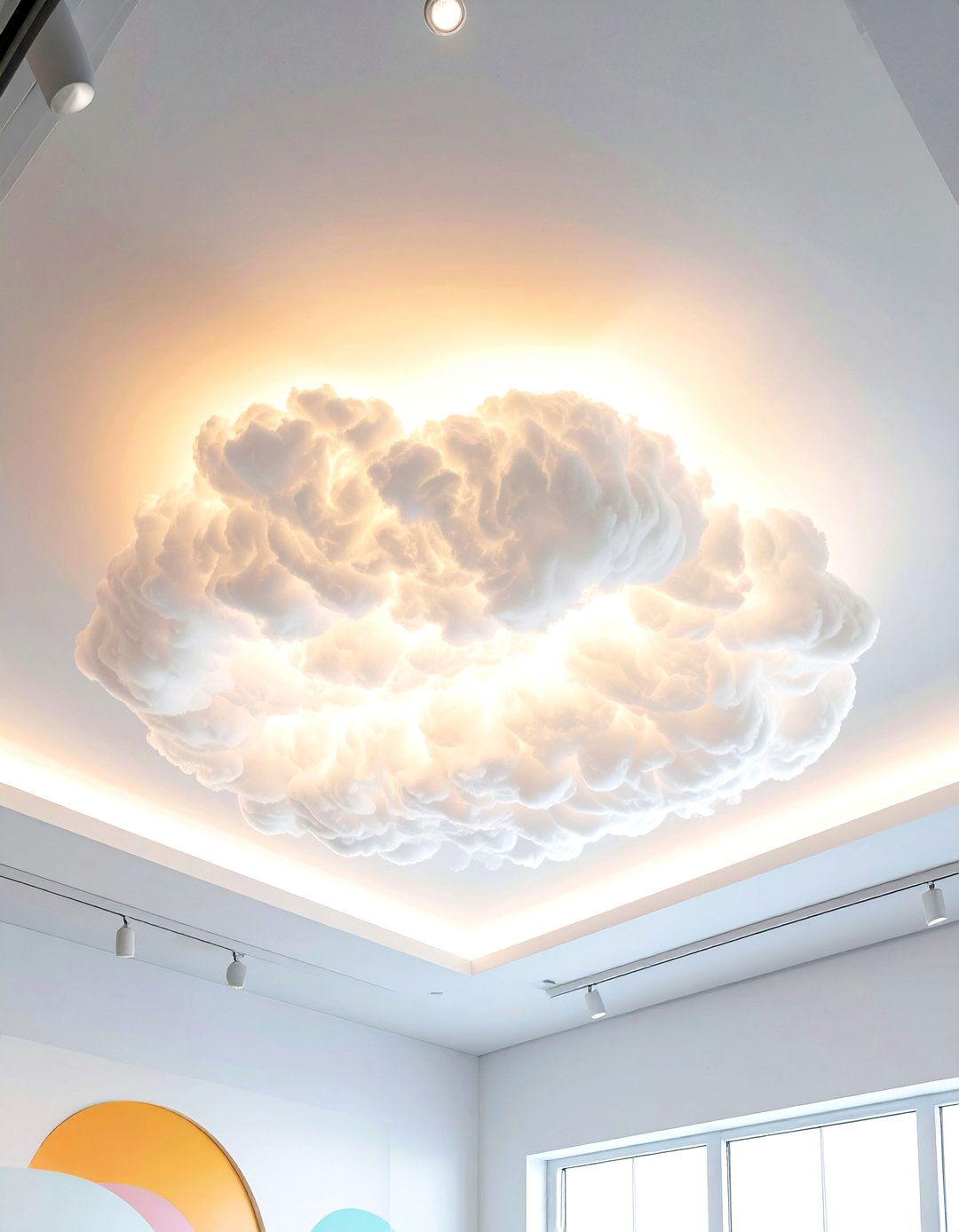 Cloud Light Ceiling - 30 light decor ideas