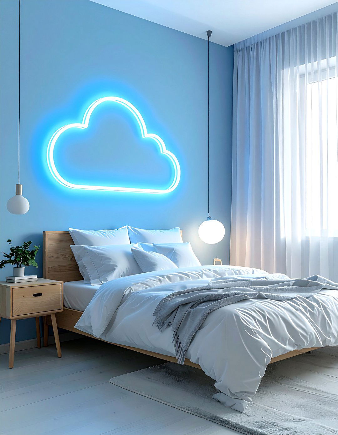 Cloud Shape Neon - 30 neon sign ideas