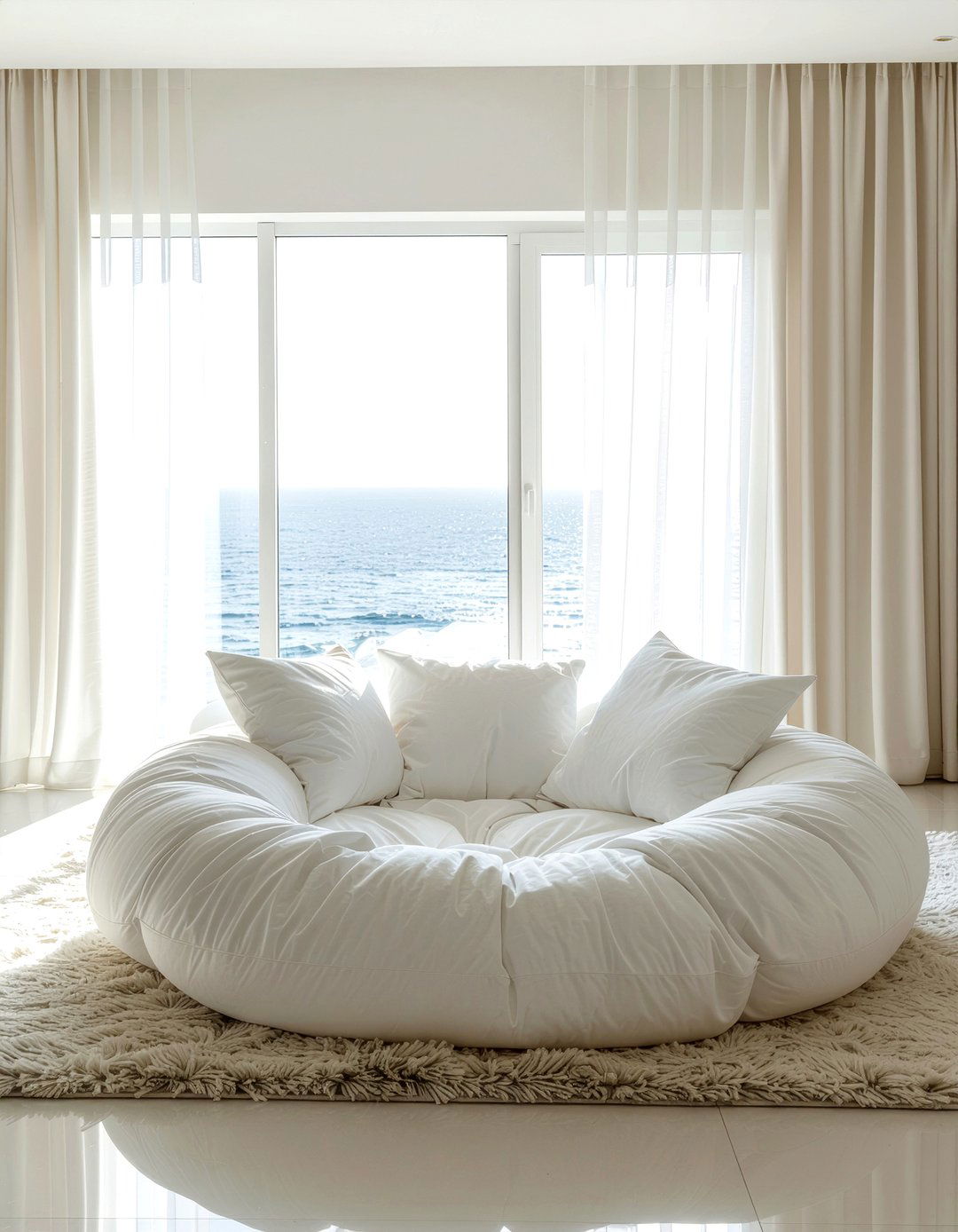 Cloud style modular pit - 30 living room pit sofa ideas