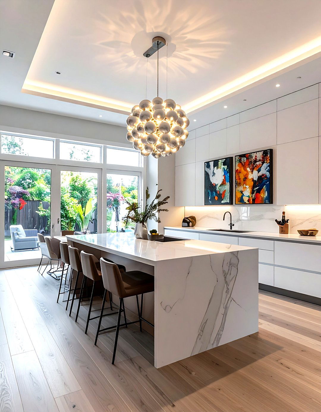 Cluster Globe Kitchen Light - 30 globe pendant kitchen ideas