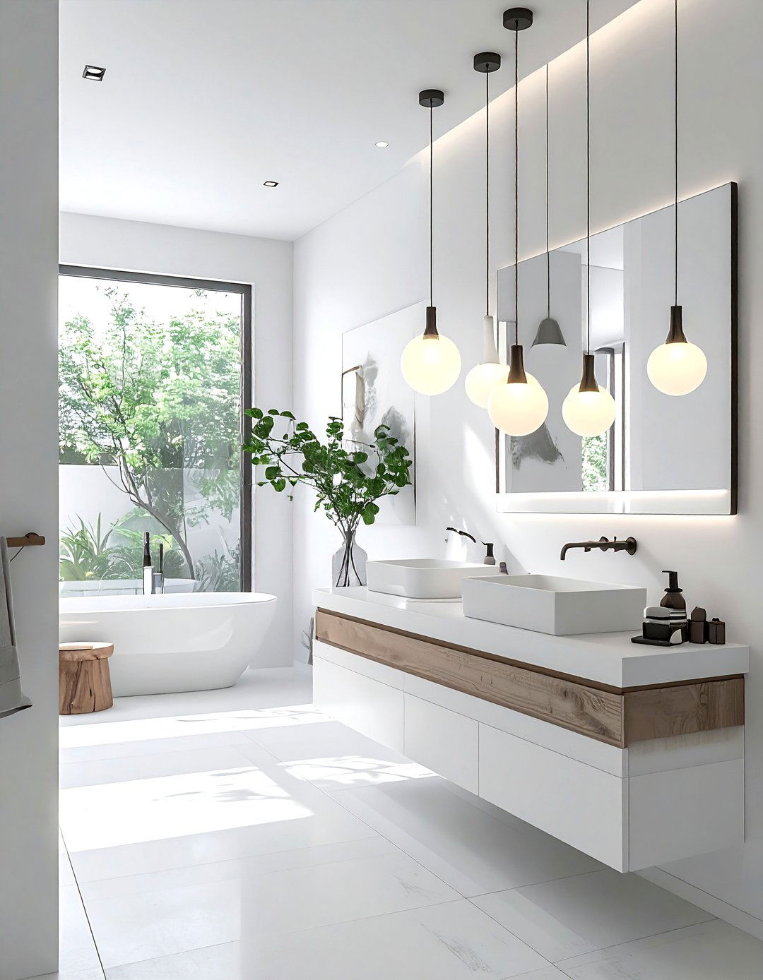 Cluster Pendant Lighting - 30 bathroom pendant lighting ideas
