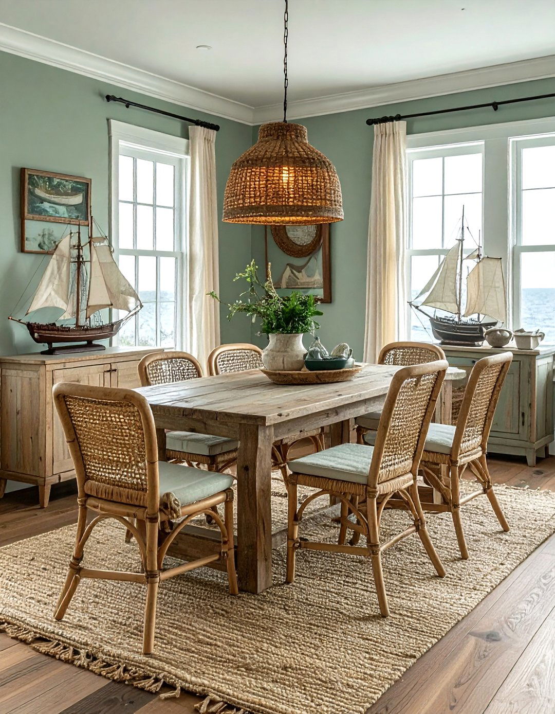 Coastal Antique Dining Room - 30 antique dining room ideas