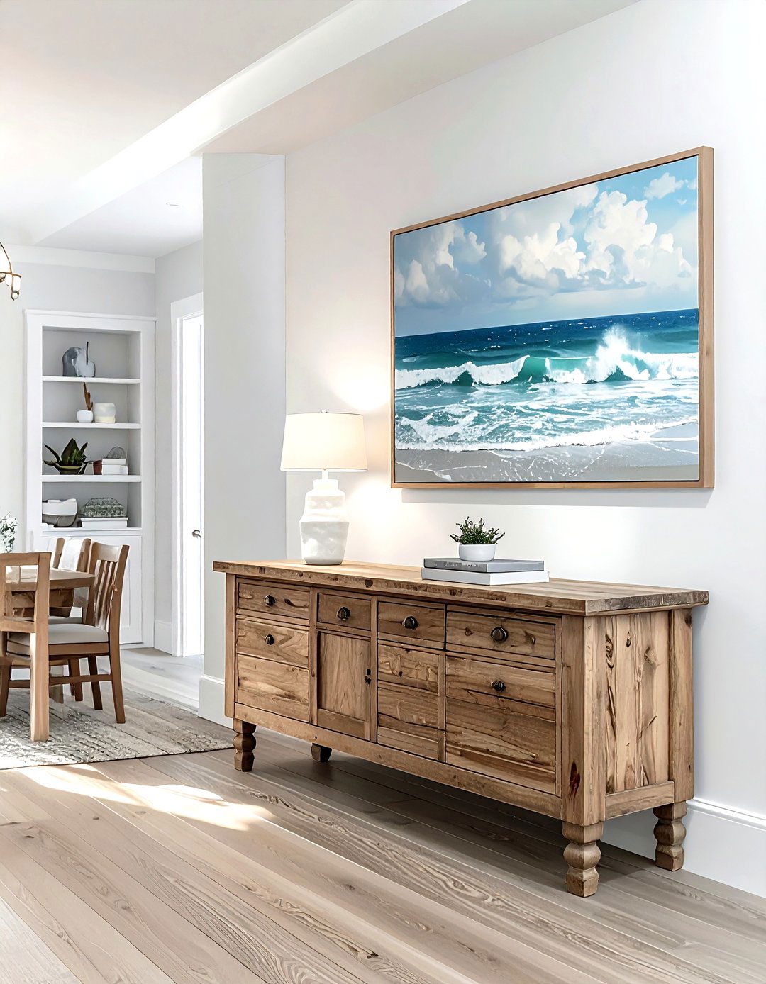 Coastal Artwork Dining Room - 30 Nantucket dining room ideas