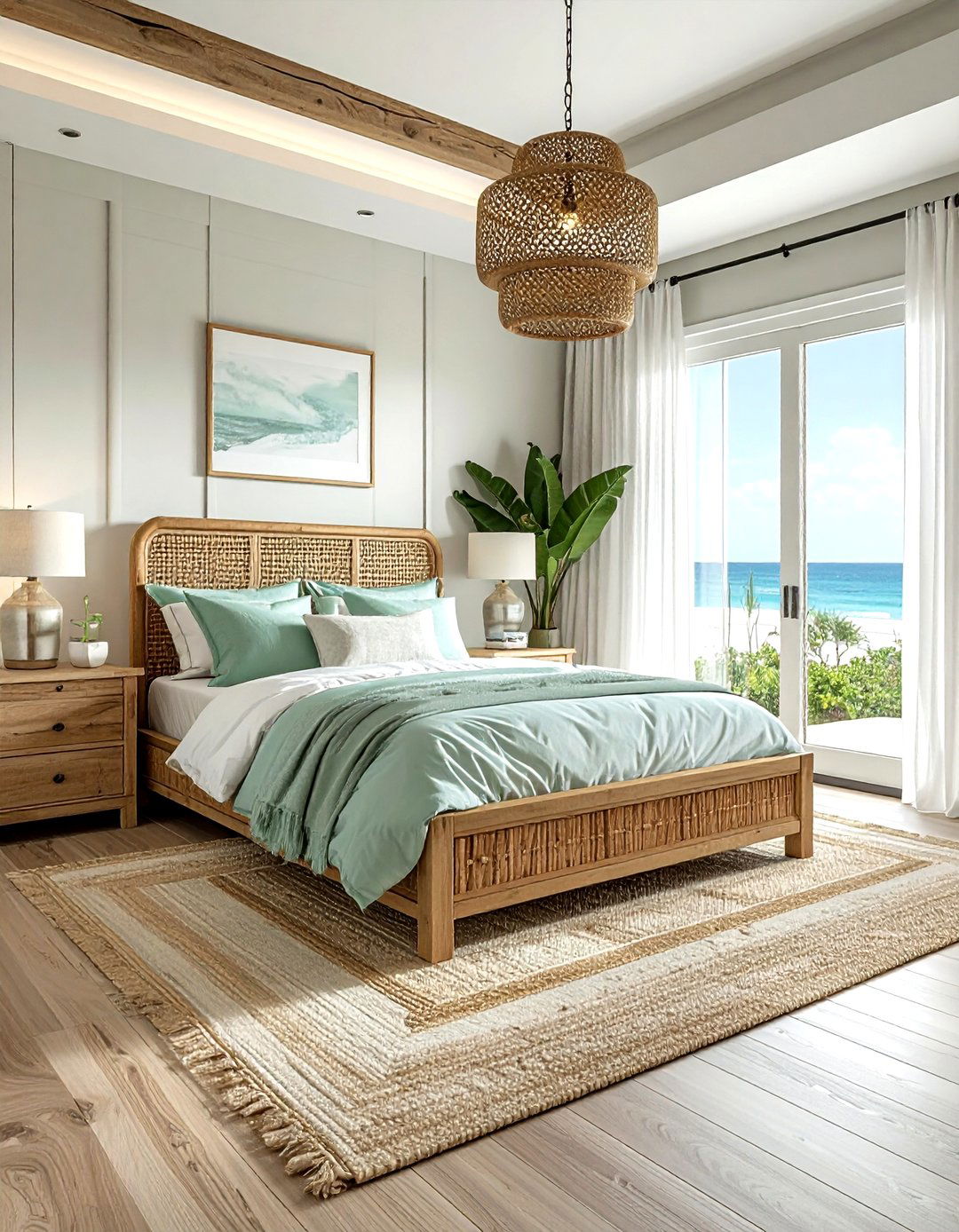 Coastal Bedroom - 30 new construction bedroom ideas