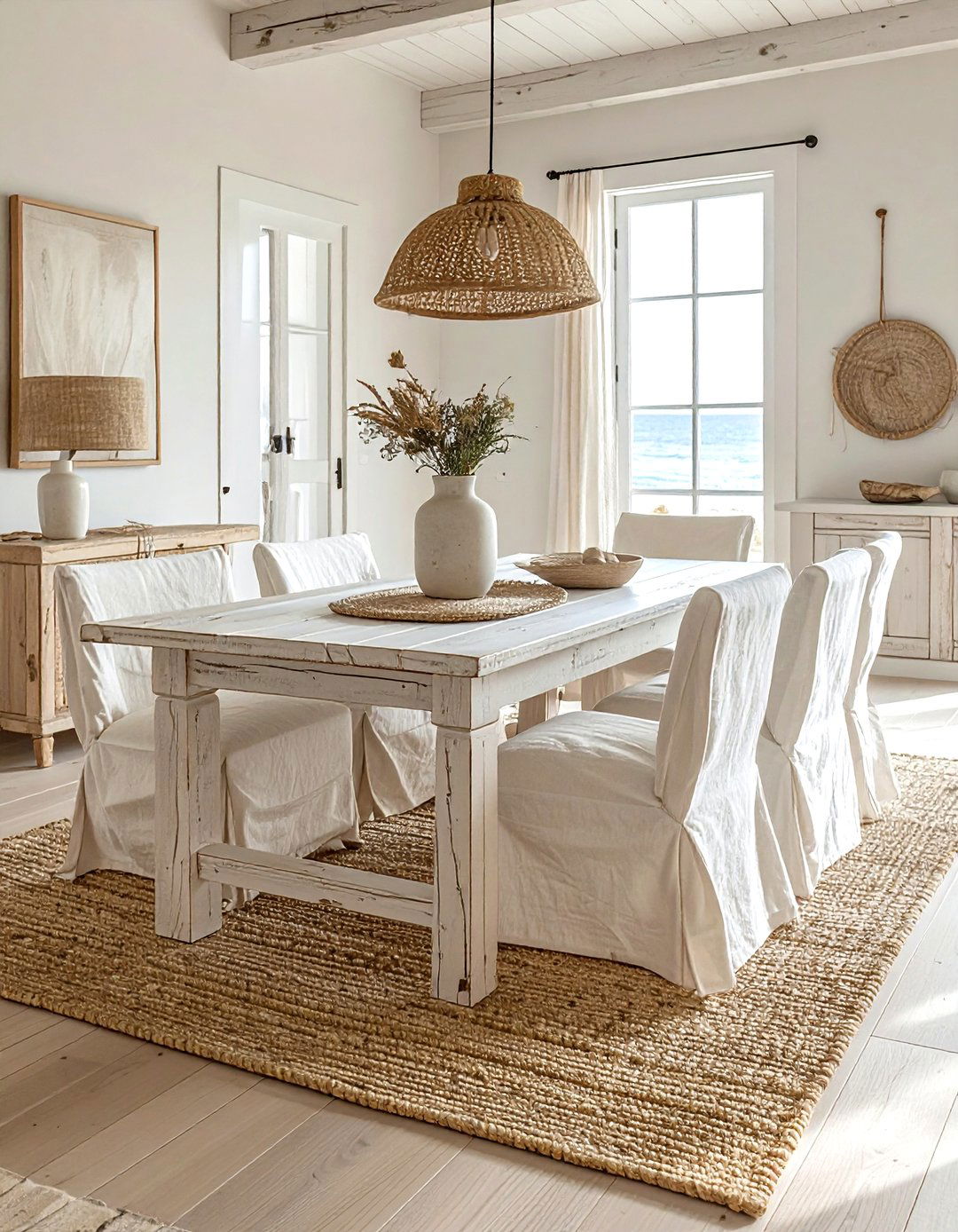 Coastal Beige Dining Room - 30 beige dining room ideas