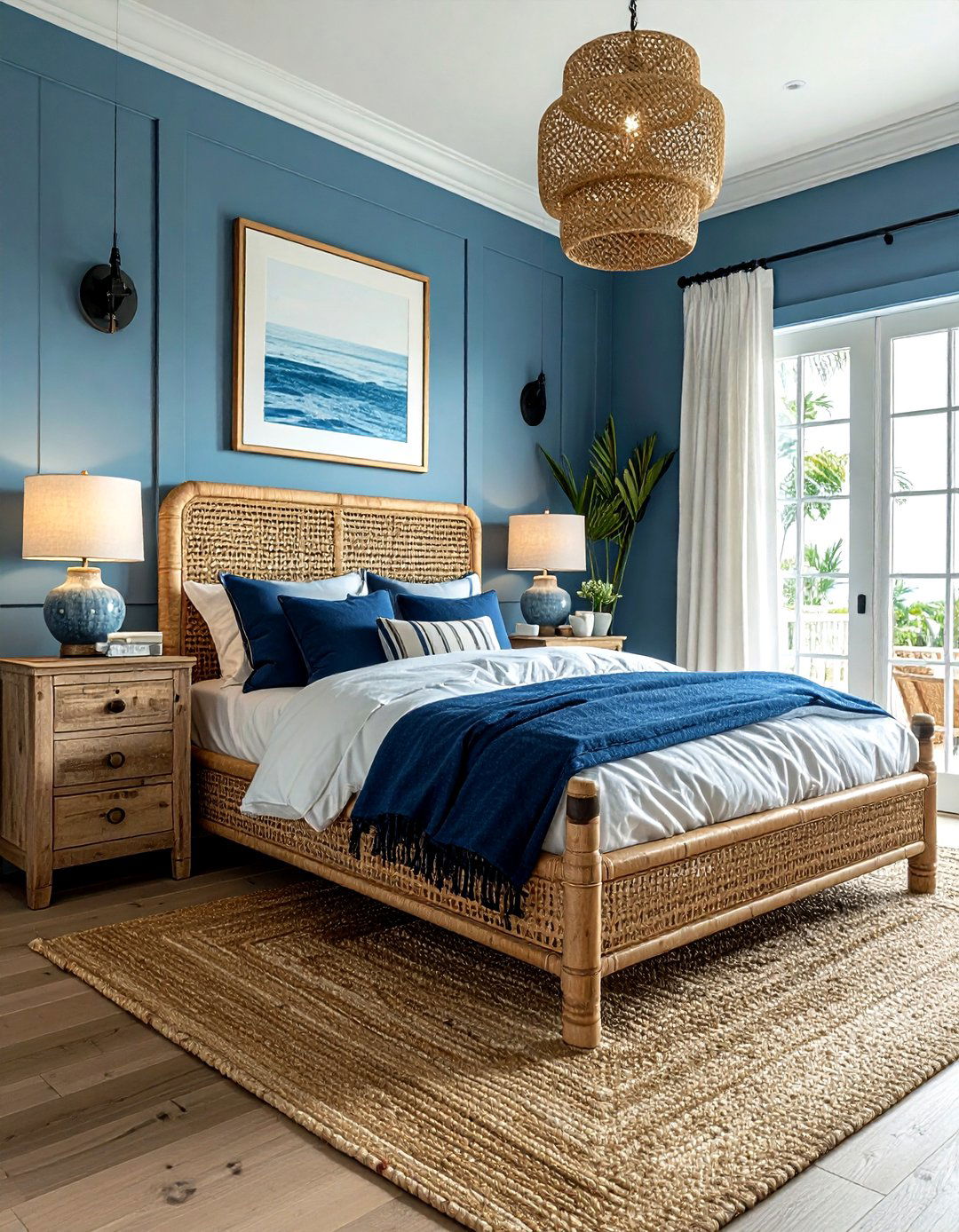 Coastal Blue Bedroom - 30 blue bedroom decor ideas