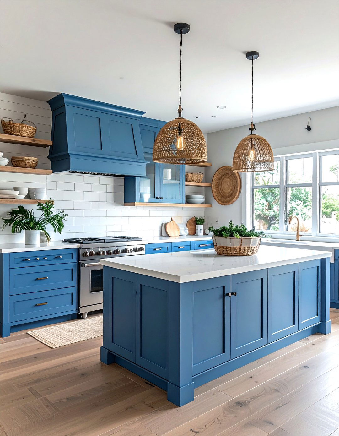 Coastal Blue Kitchen Cabinets - 30 blue kitchen cabinet ideas