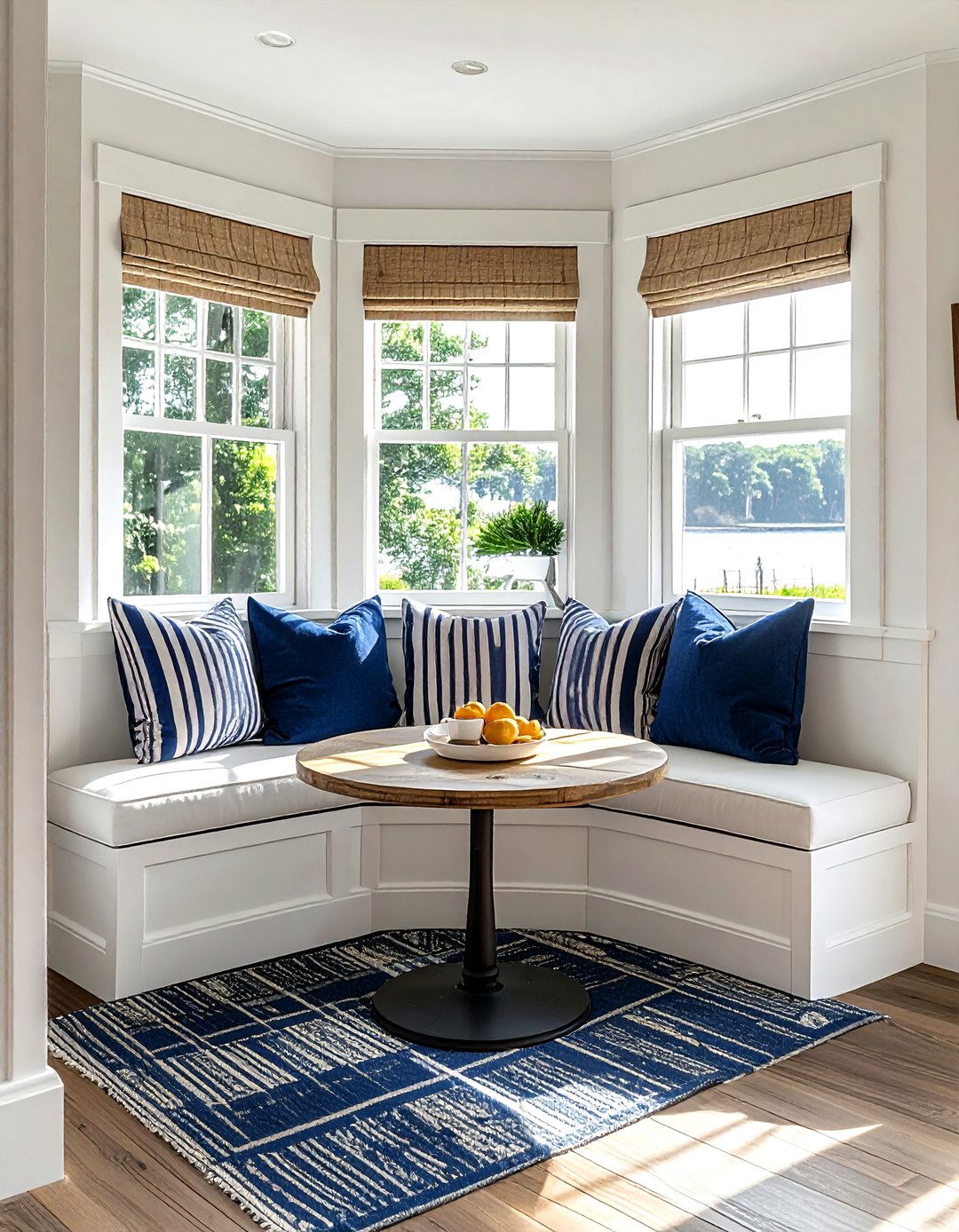 Coastal Breakfast Nook - 30 coastal dining room ideas