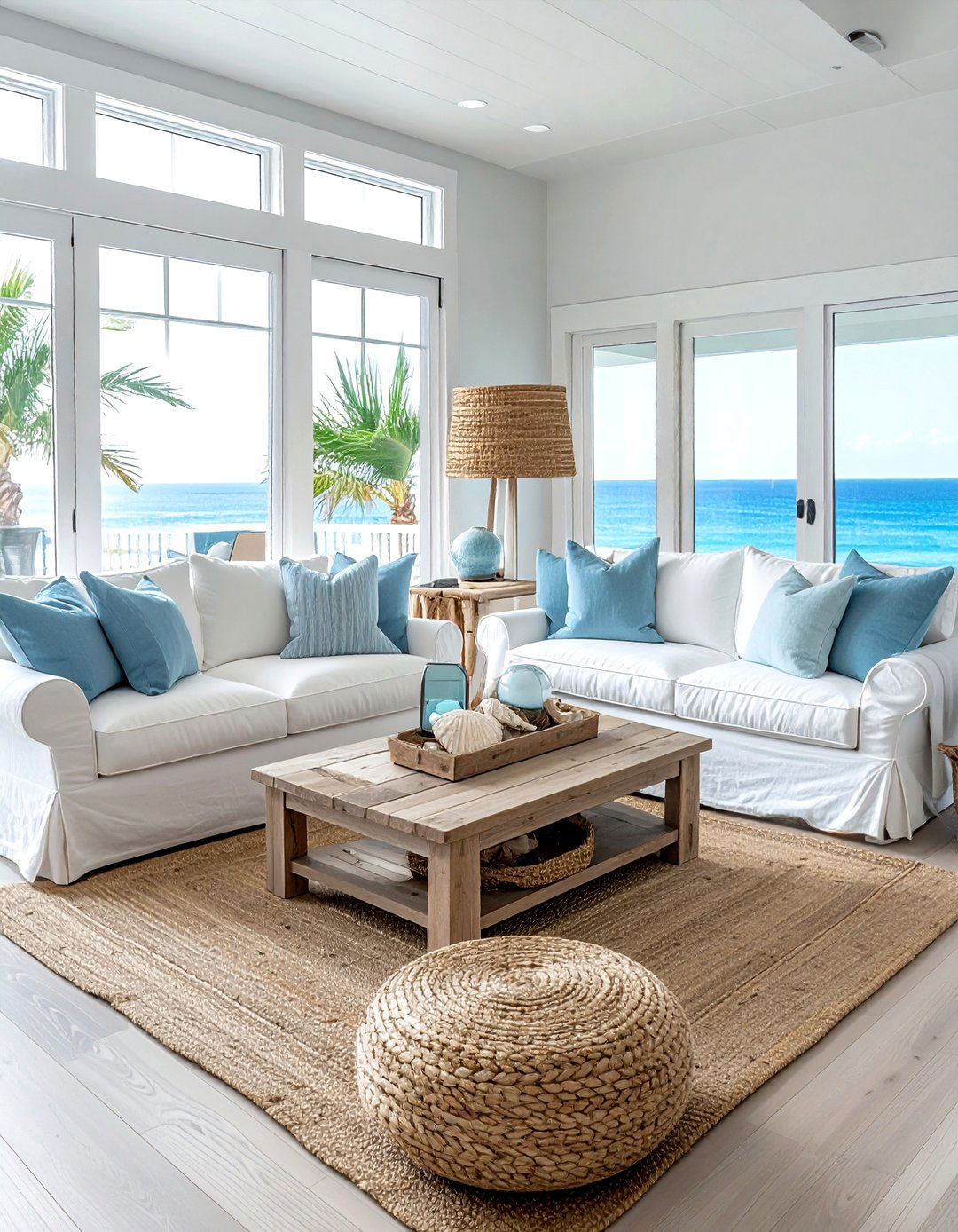 Coastal Chic Lounge - 30 polished decor ideas