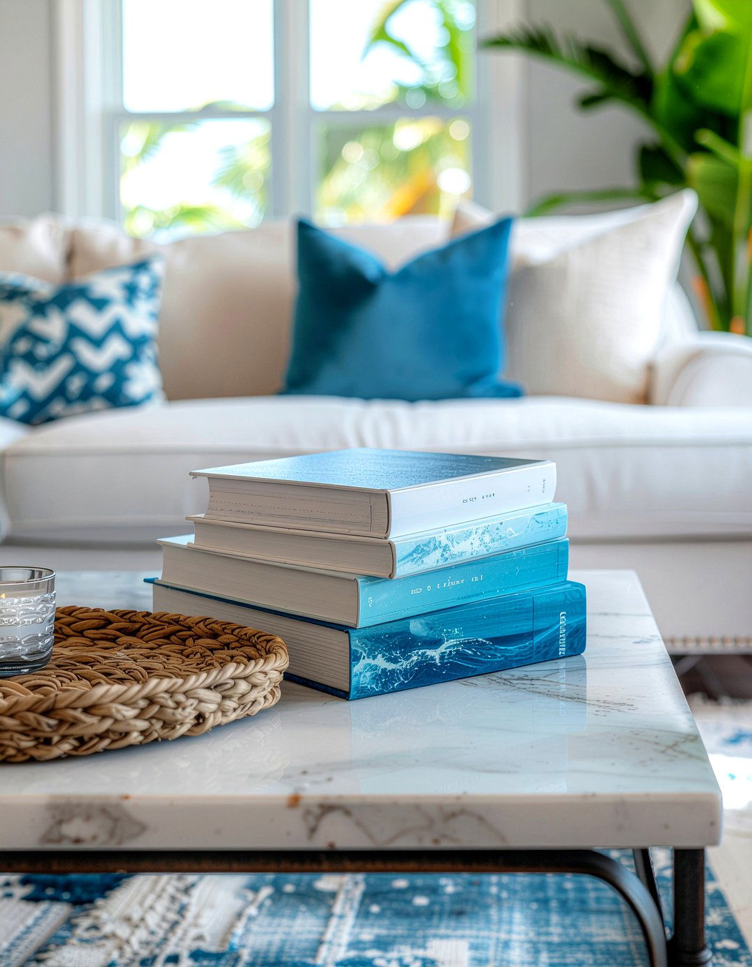 Coastal Coffee Table Books - 30 coastal living room ideas