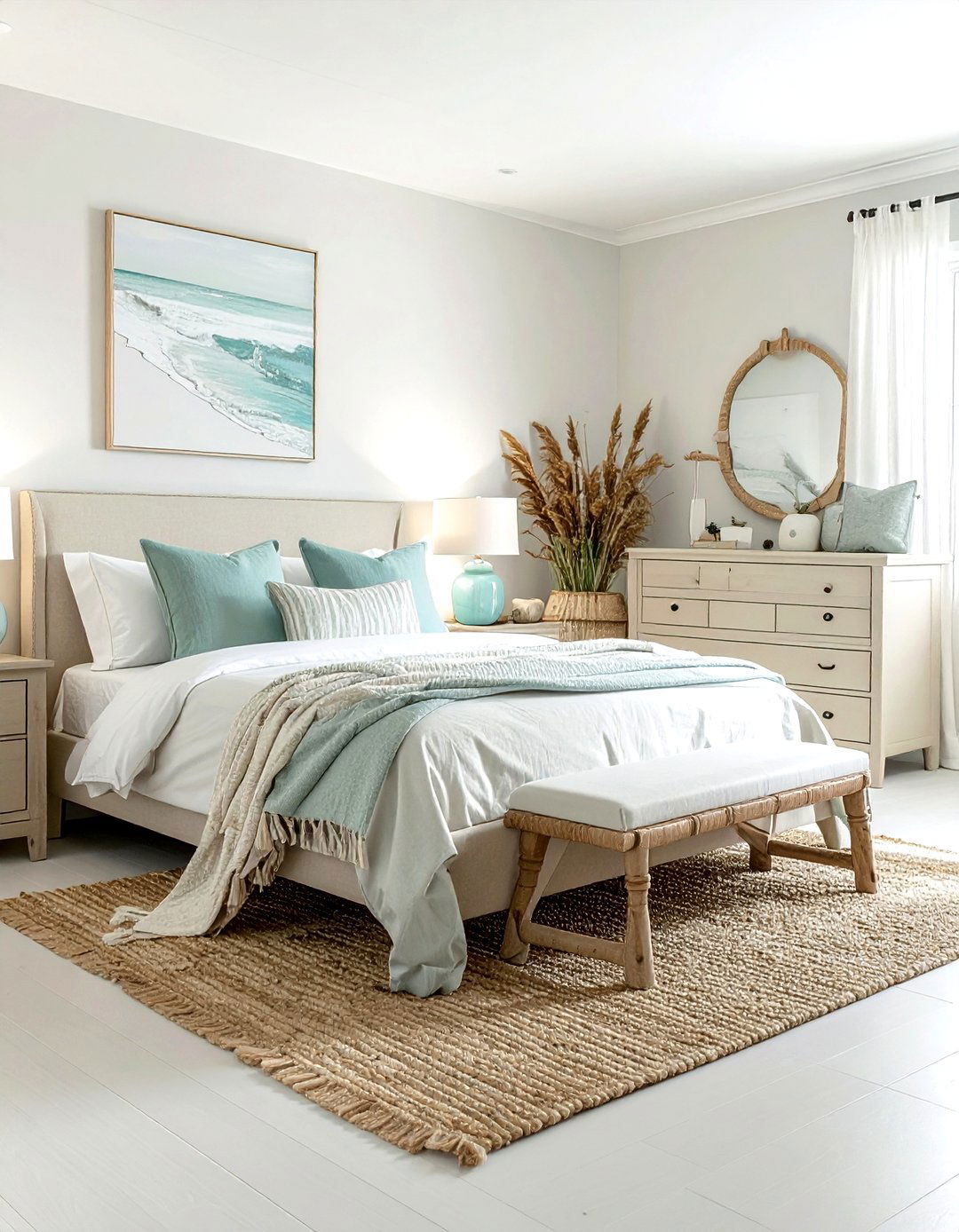 Coastal Cream Bedroom - 30 minimalist cream bedroom ideas