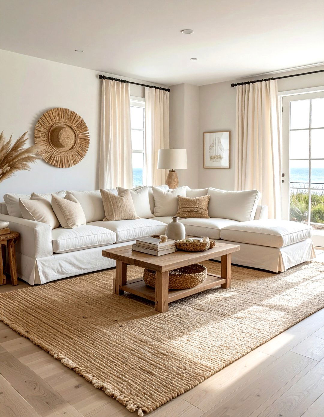 Coastal Cream Living Room - 30 cream living room decor ideas