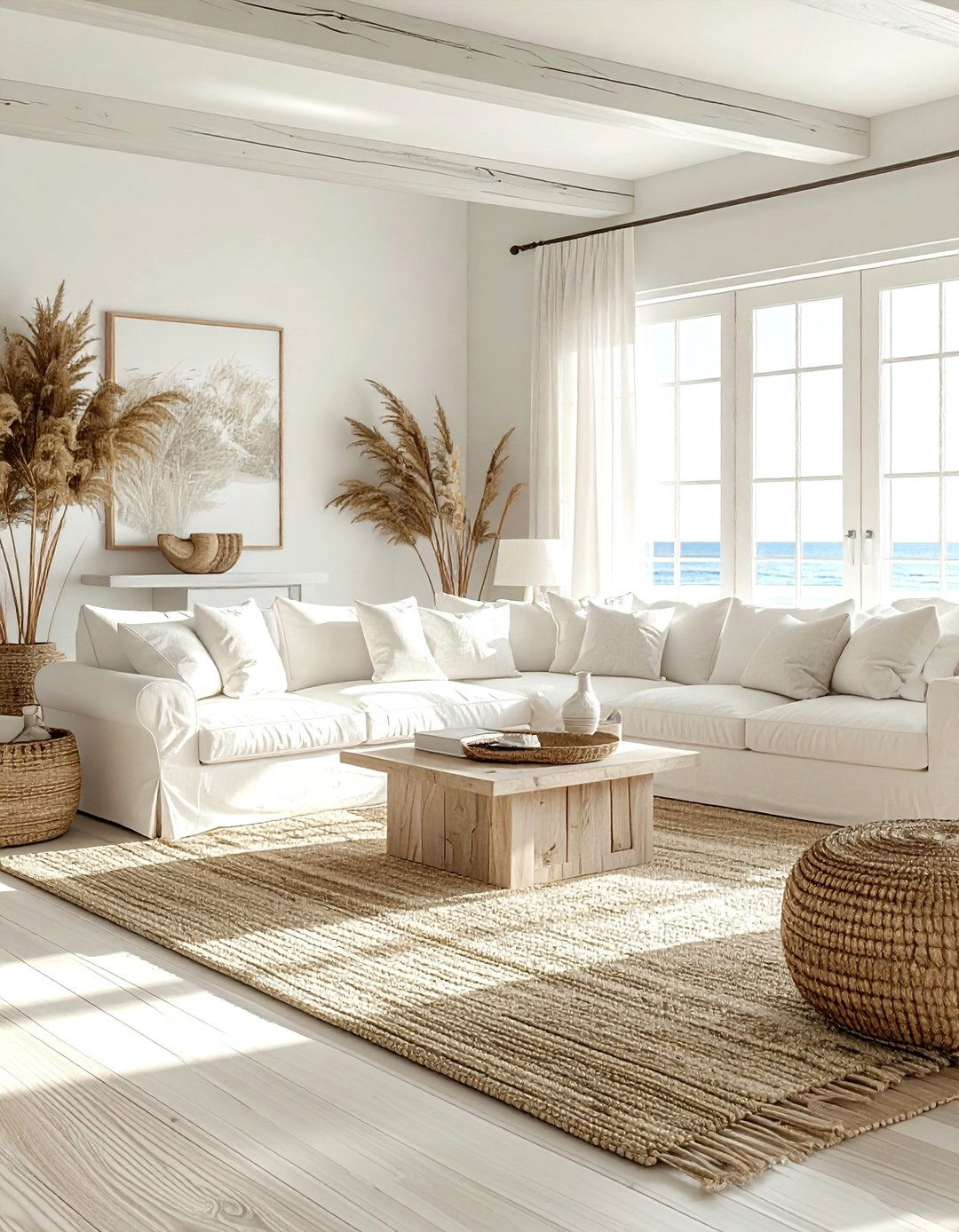 Coastal Cream Living Room - 30 contemporary cream living room ideas
