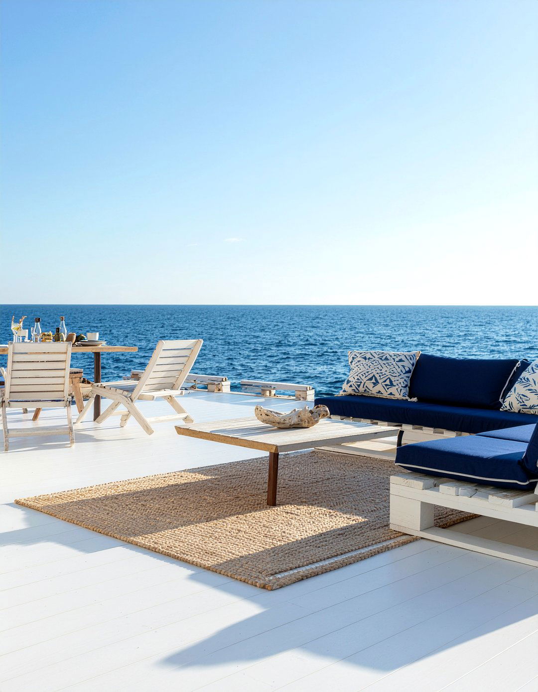 Coastal Deck Setup - 30 outdoor dining area ideas