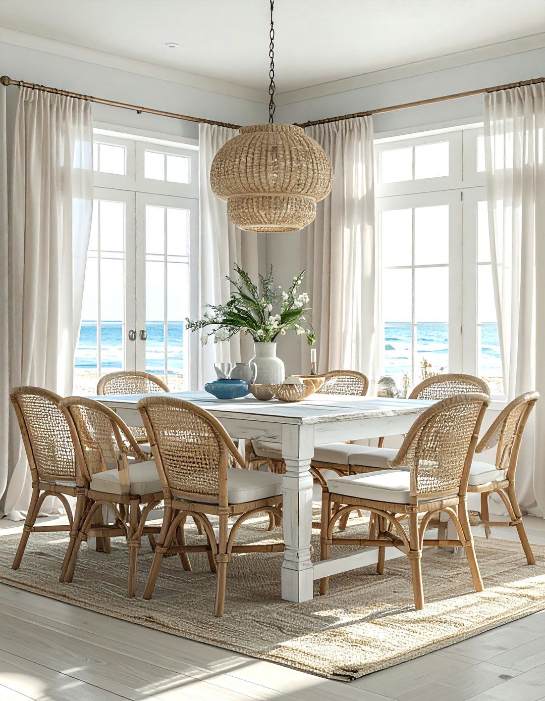 Coastal Dining Room - 30 stylist dining room ideas