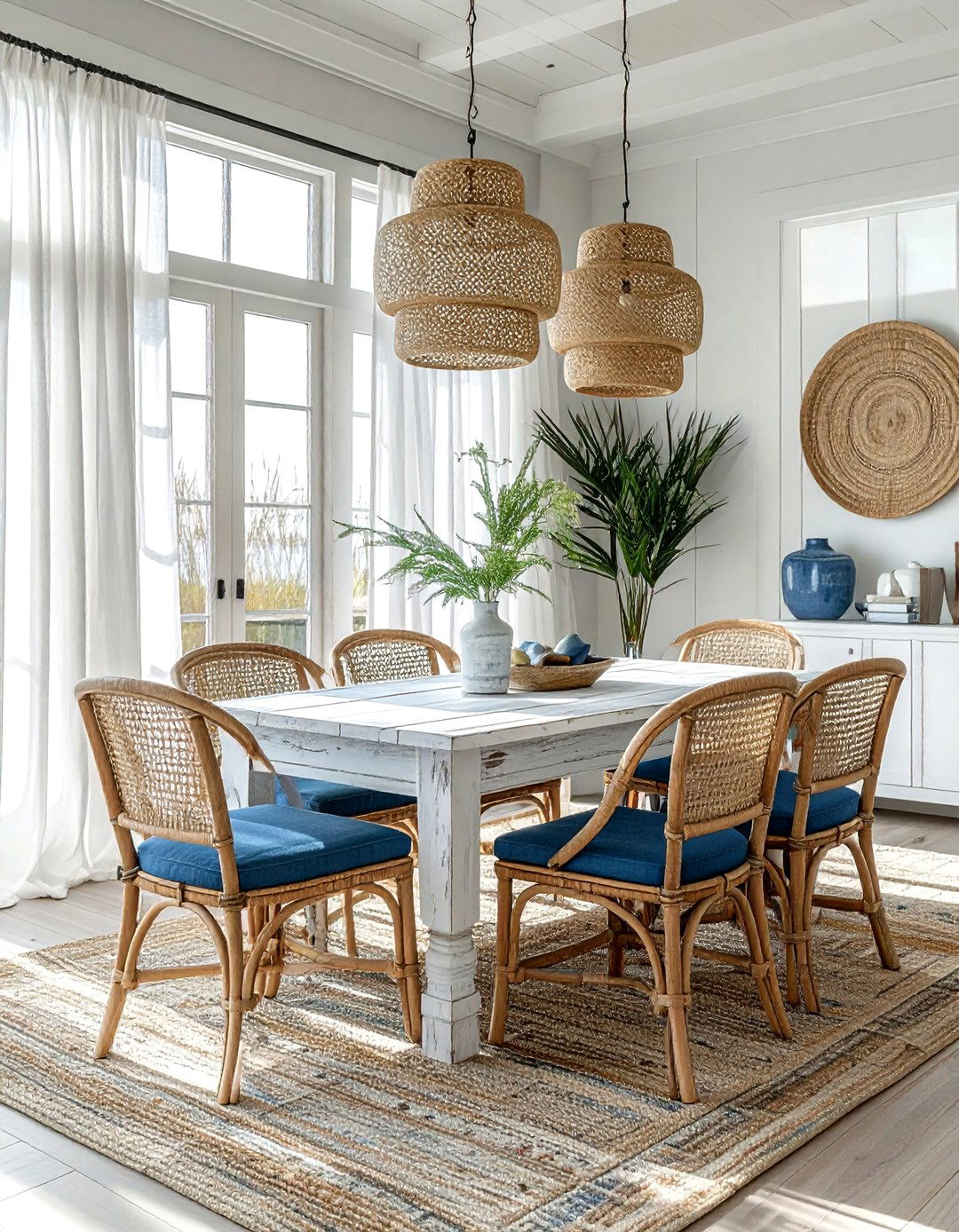 Coastal Dining Room - 30 comfortable dining room ideas