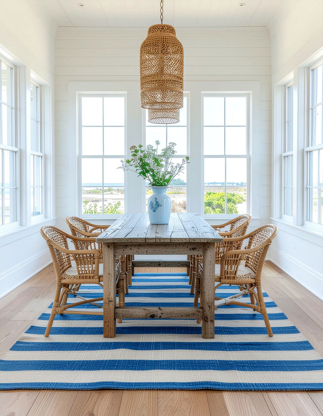 Coastal Dining Room - 30 creative dining room ideas