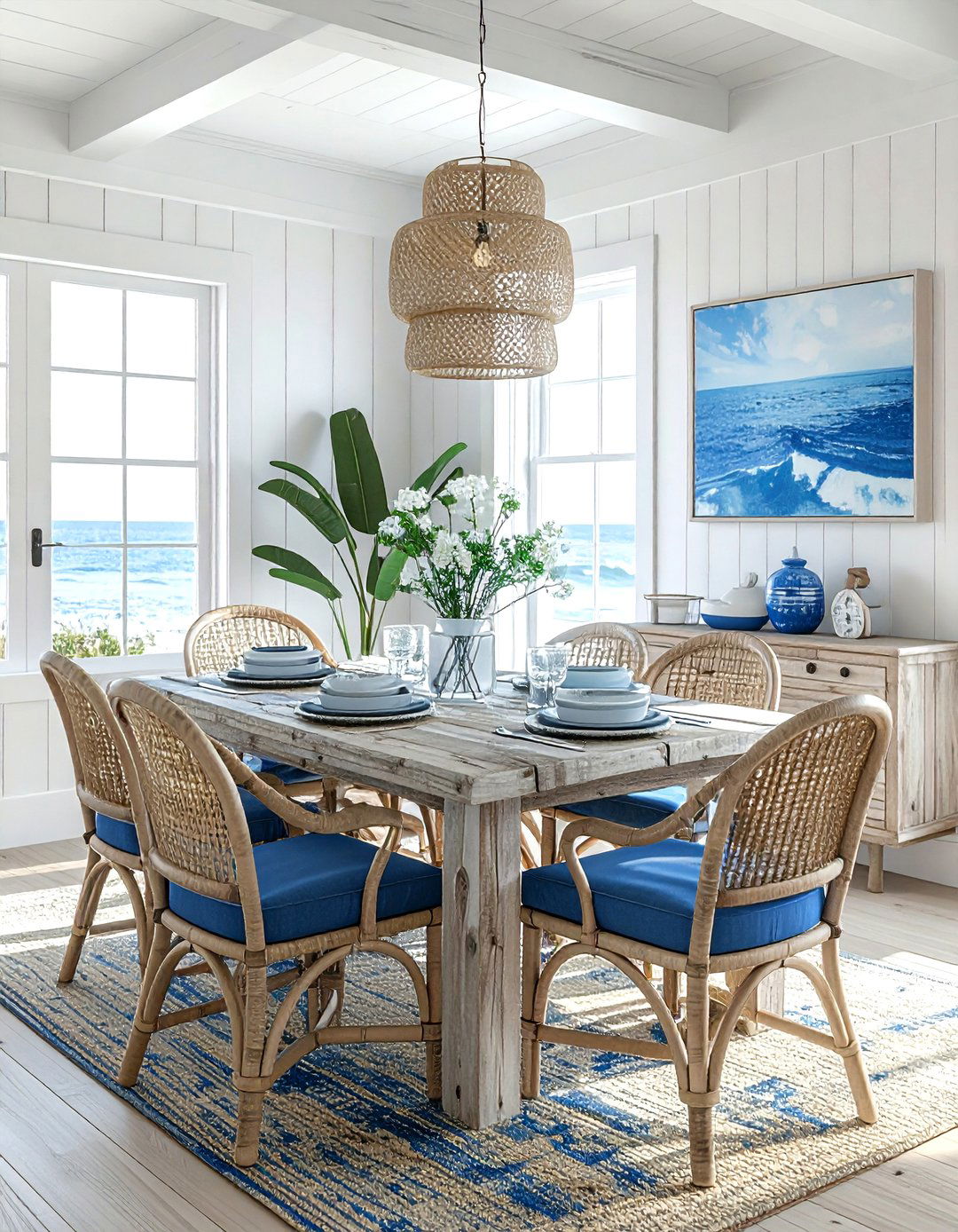 Coastal Dining Room - 30 designer dining room ideas