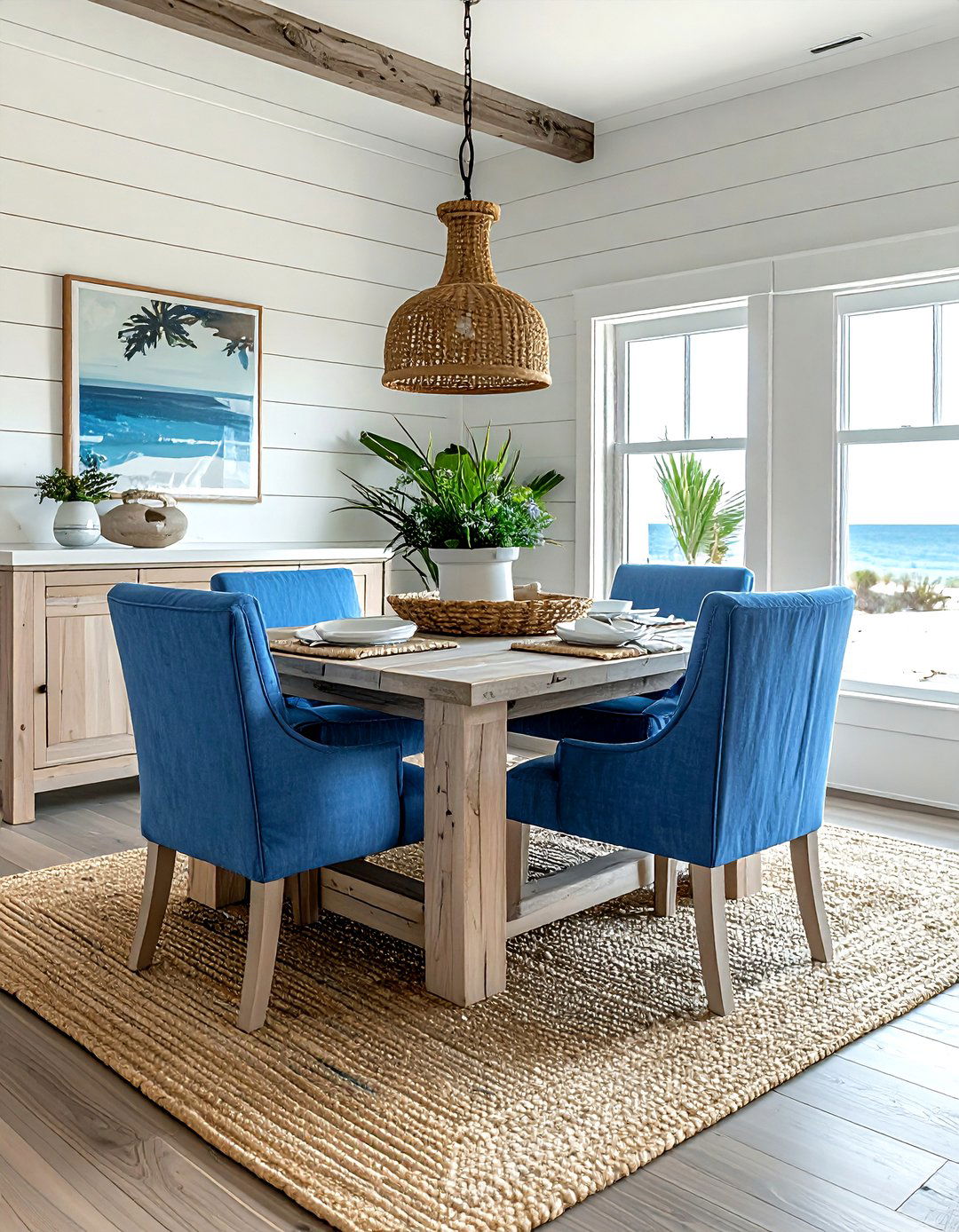 Coastal Dining Room - 30 dining room everyday ideas