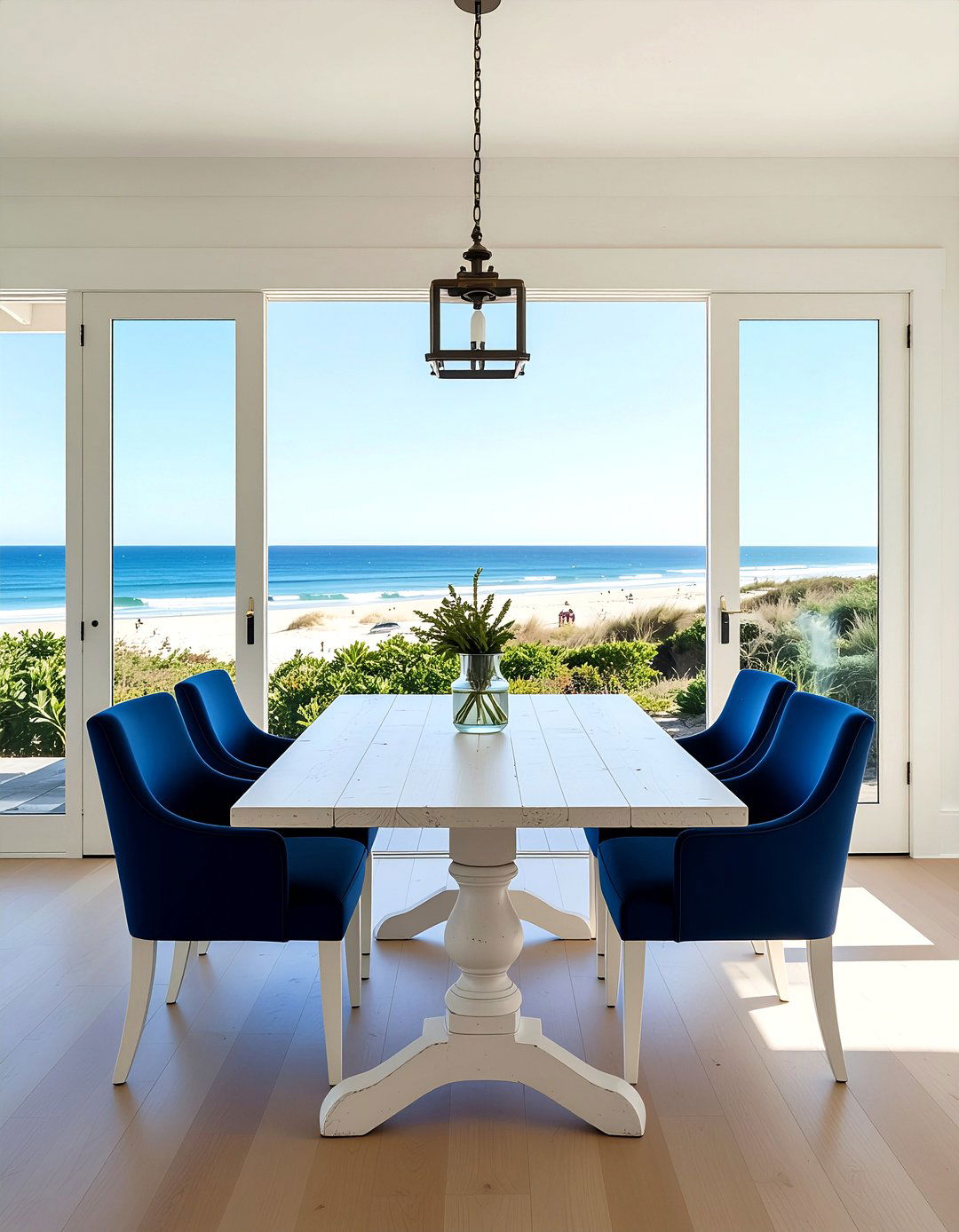 Coastal Dining Room - 30 dining room layout ideas