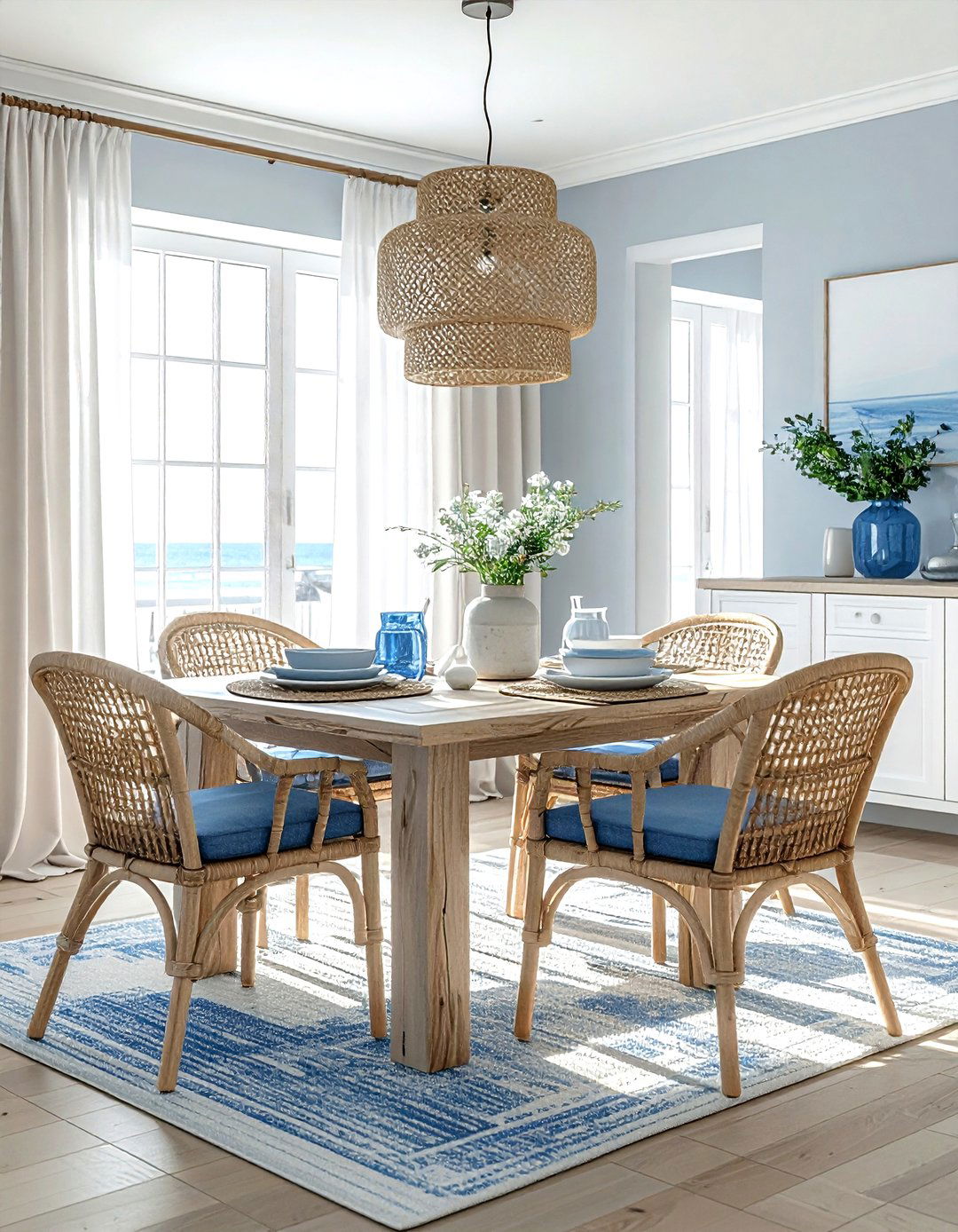 Coastal Dining Room - 30 dining room redesign ideas