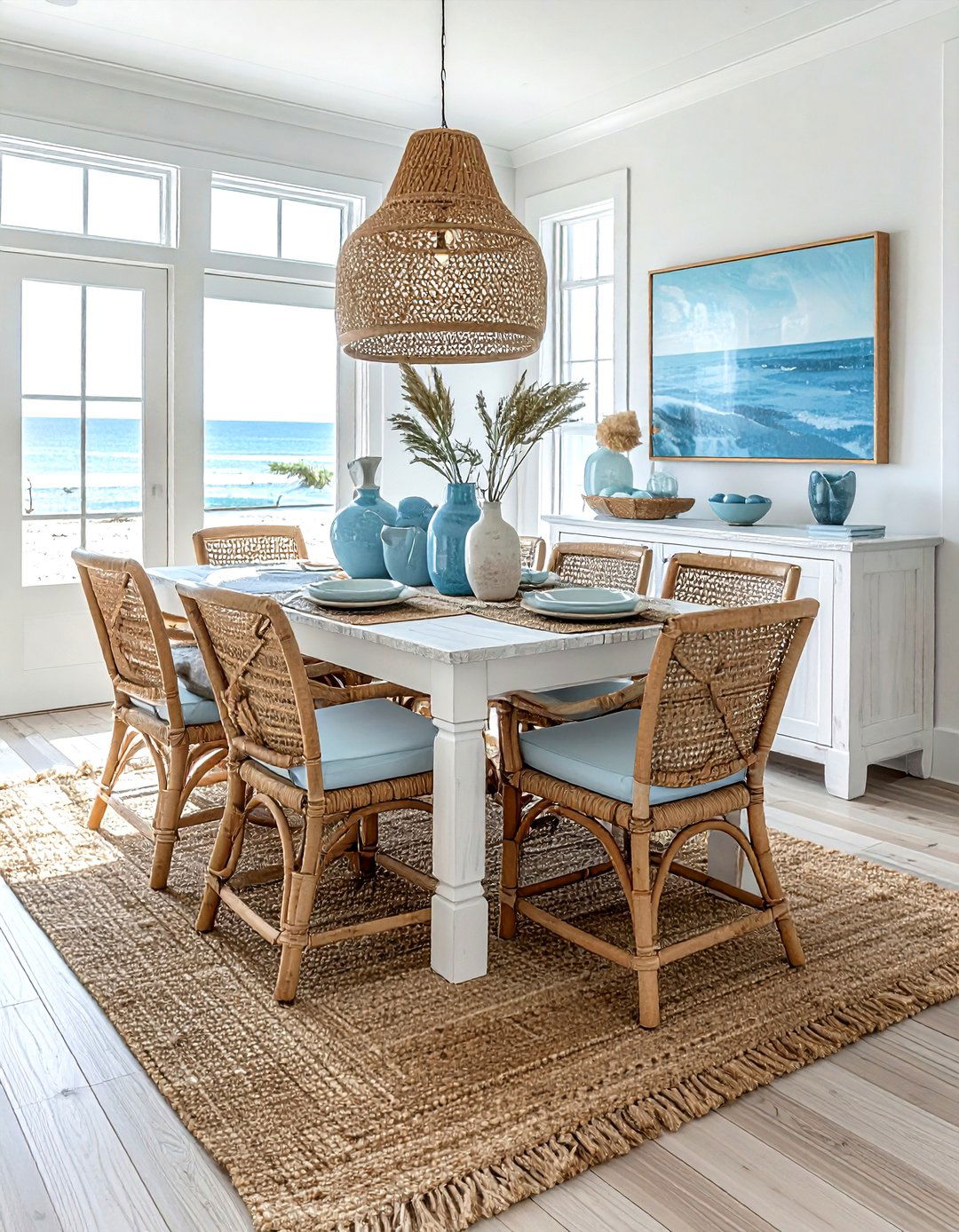 Coastal Dining Room - 30 dining room renovation ideas