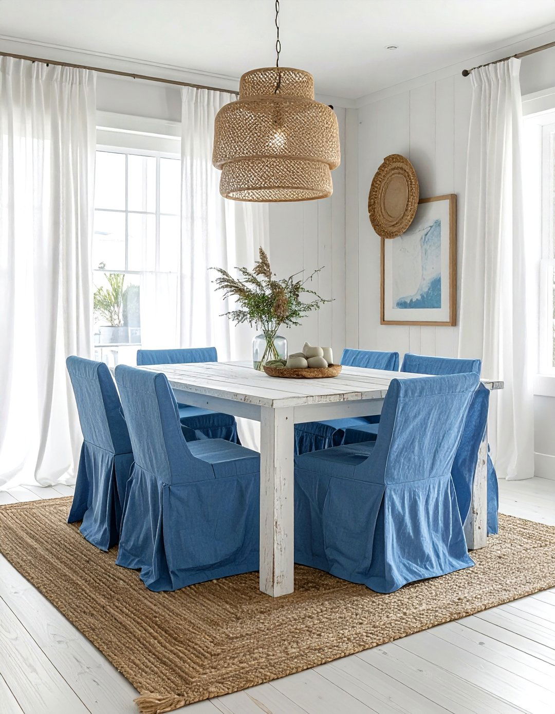 Coastal Dining Room - 30 beautiful dining room ideas