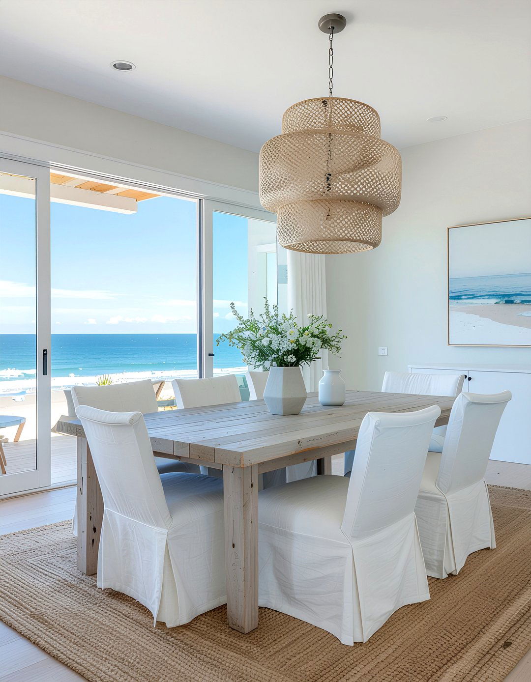 Coastal Dining Room - 30 dreamy dining room ideas