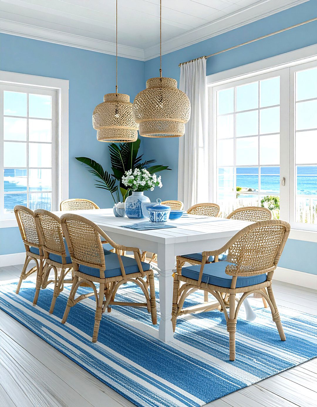 Coastal Dining Room - 30 fearless dining room ideas