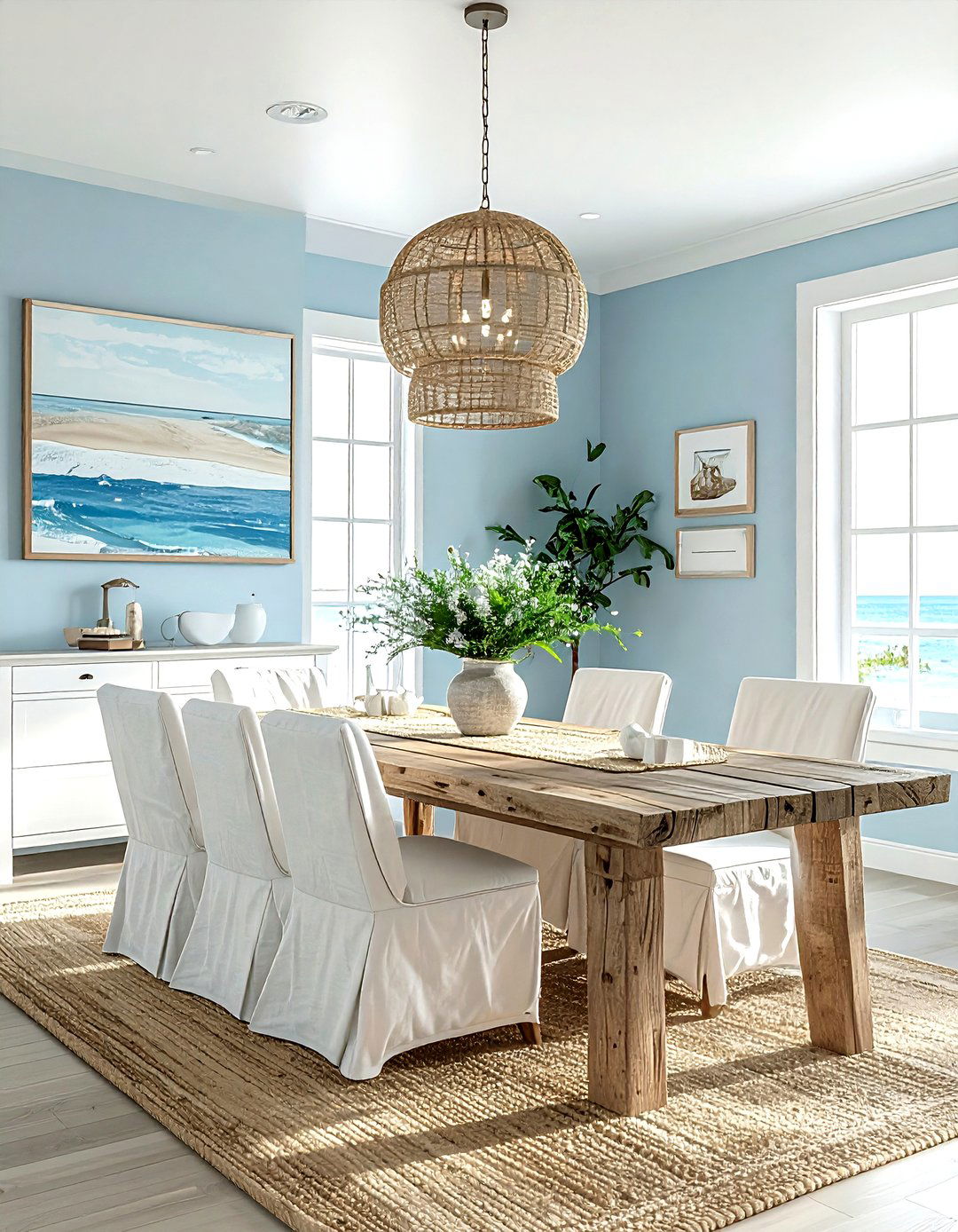 Coastal Dining Room - 30 jaw-dropping dining room ideas