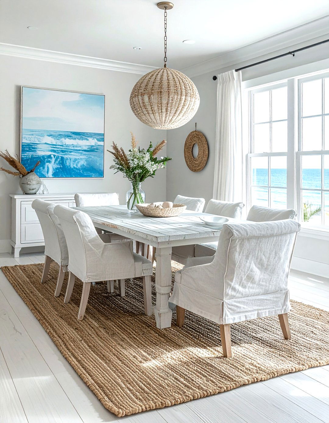 Coastal Dining Room - 30 layered dining room ideas