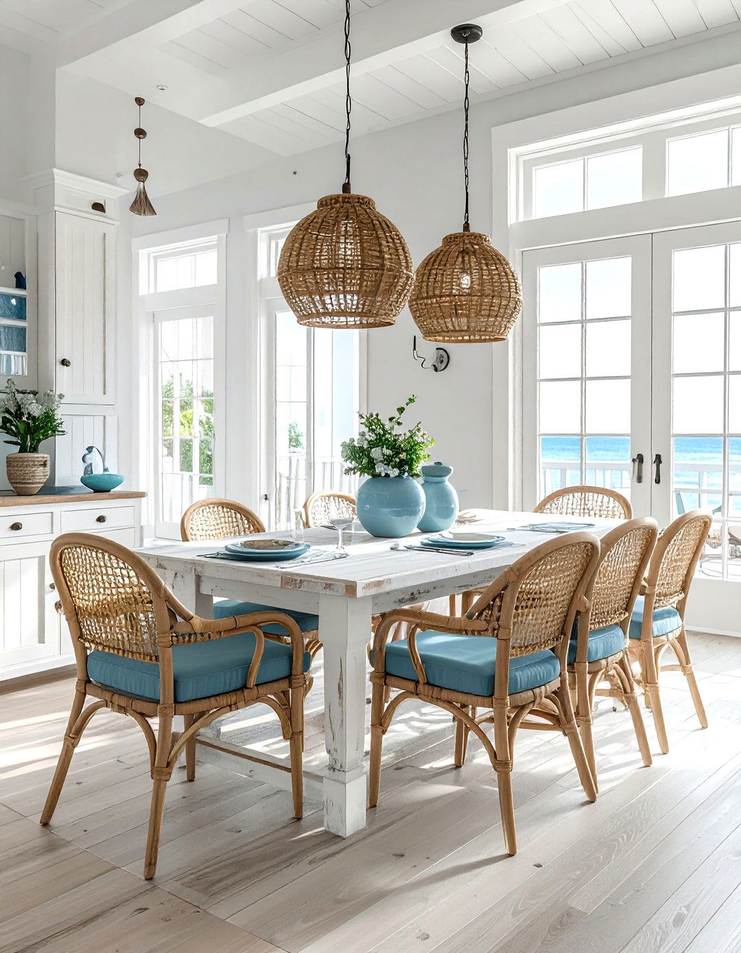 Coastal Dining Room - 30 real life dining room ideas