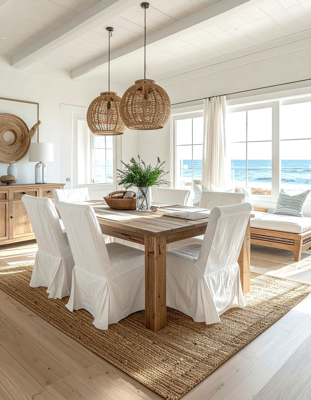 Coastal Dining Room With Teak Furniture - 30 inherited dining room ideas