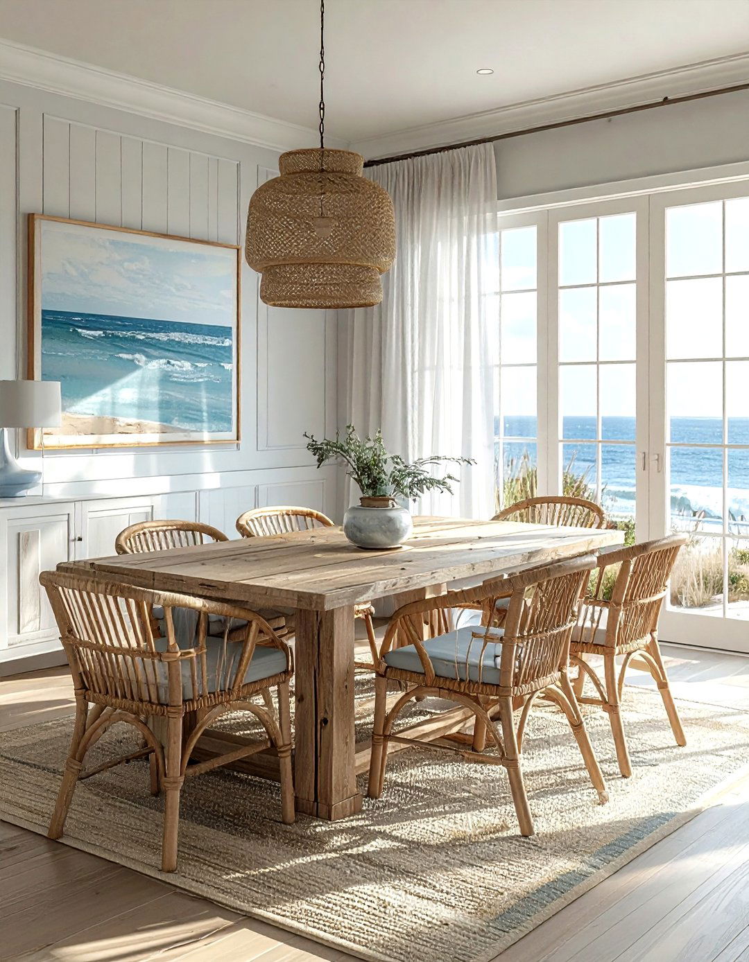 Coastal Dining Room - 30 airy dining room ideas