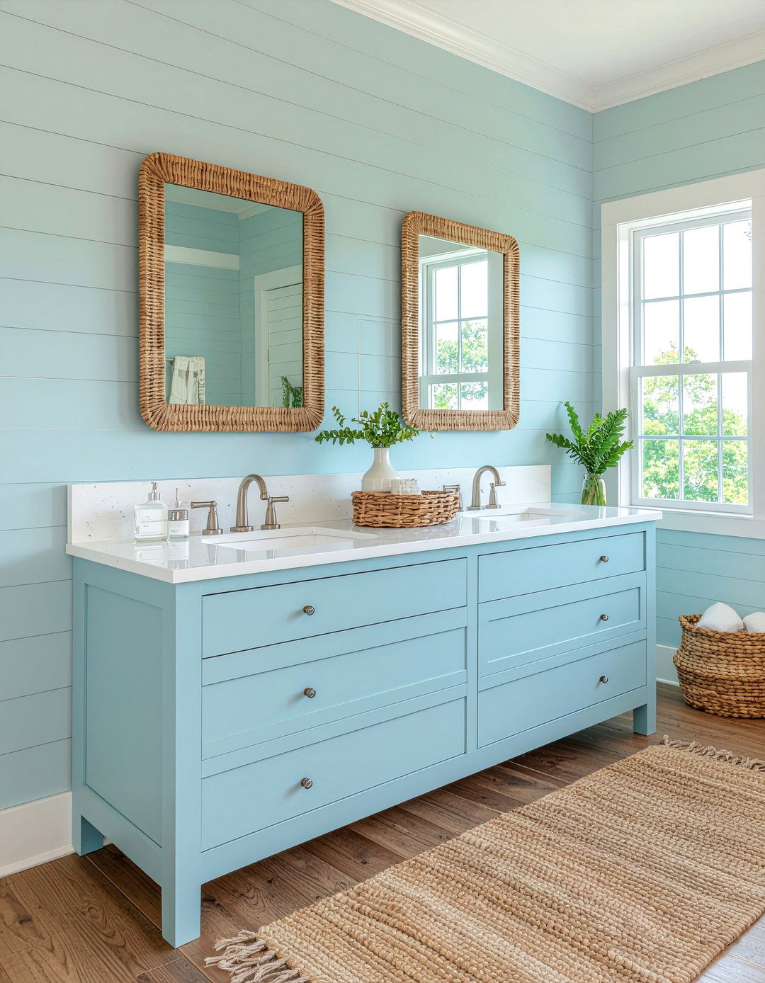 Coastal Double Vanity - 30 master bathroom double vanity ideas