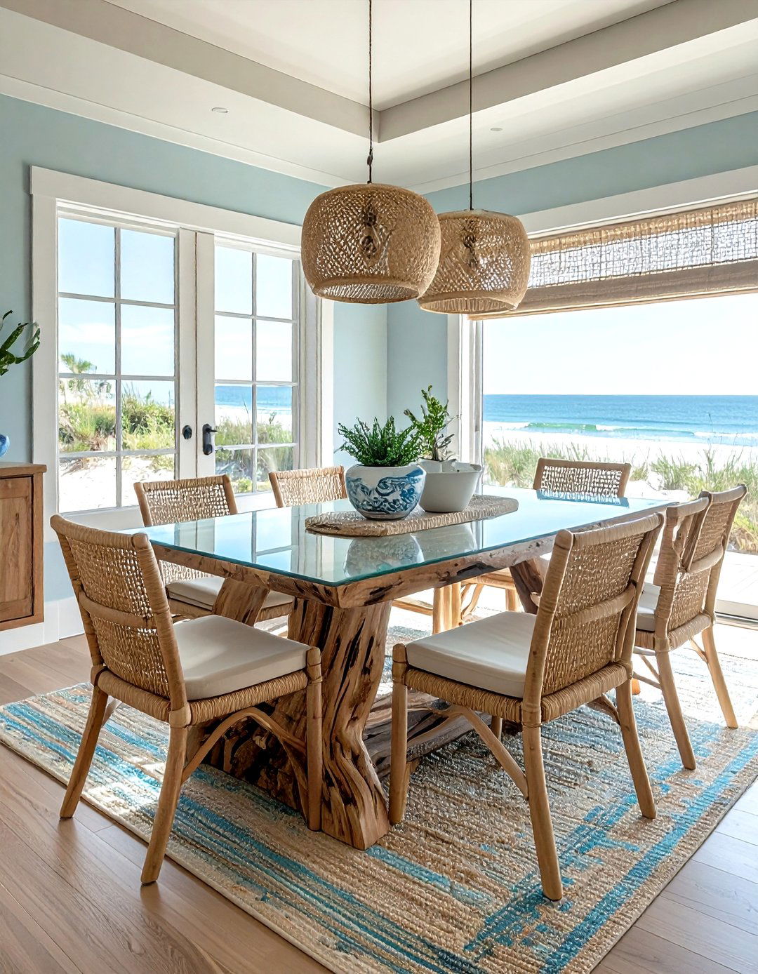 Coastal Driftwood Decor - 30 preserved dining room ideas