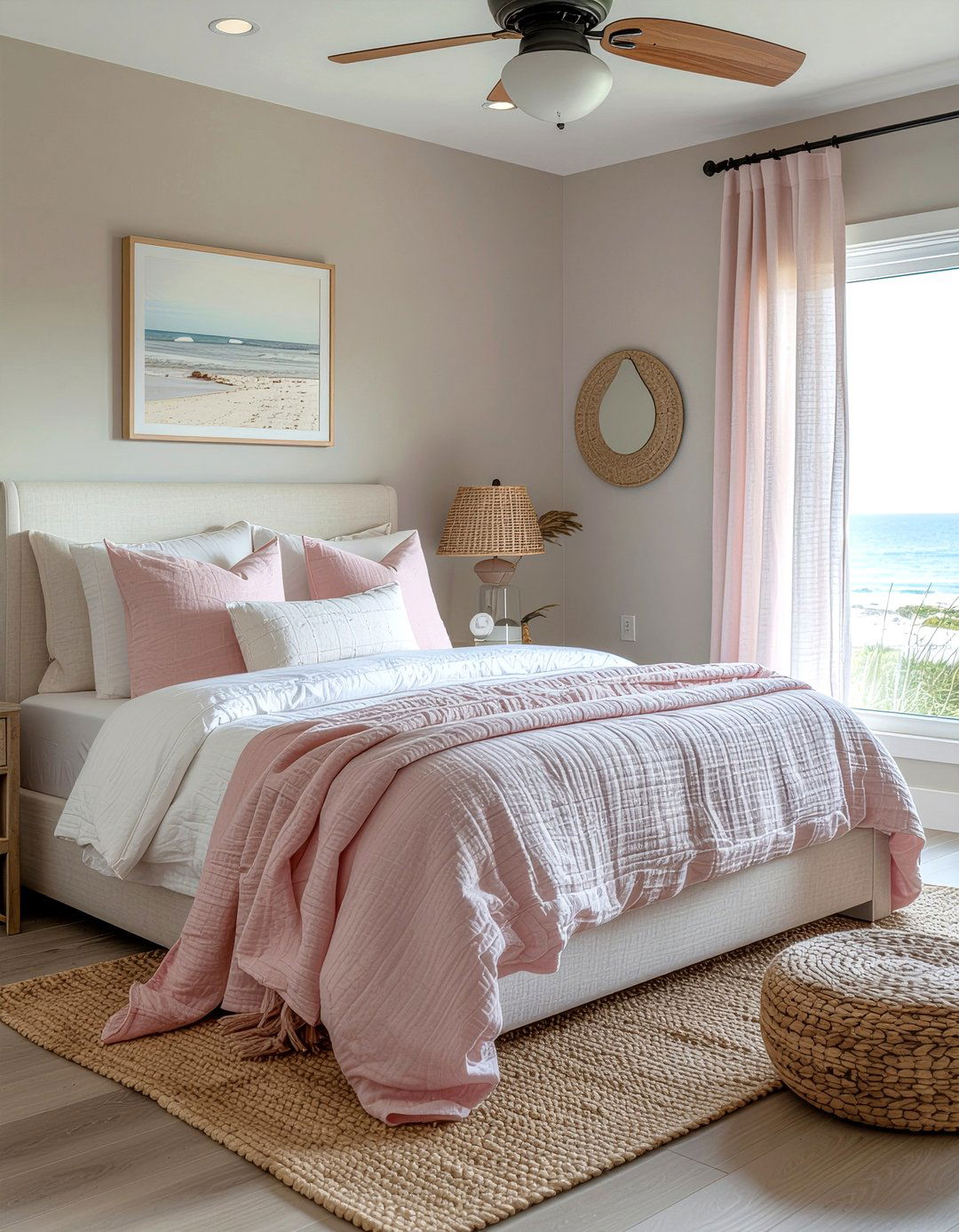 Coastal Dusty Rose Bedroom - 30 dusty rose bedroom ideas