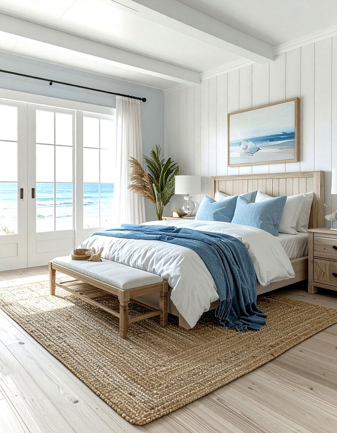 Coastal Farmhouse Bedroom - 30 farmhouse cream bedroom ideas
