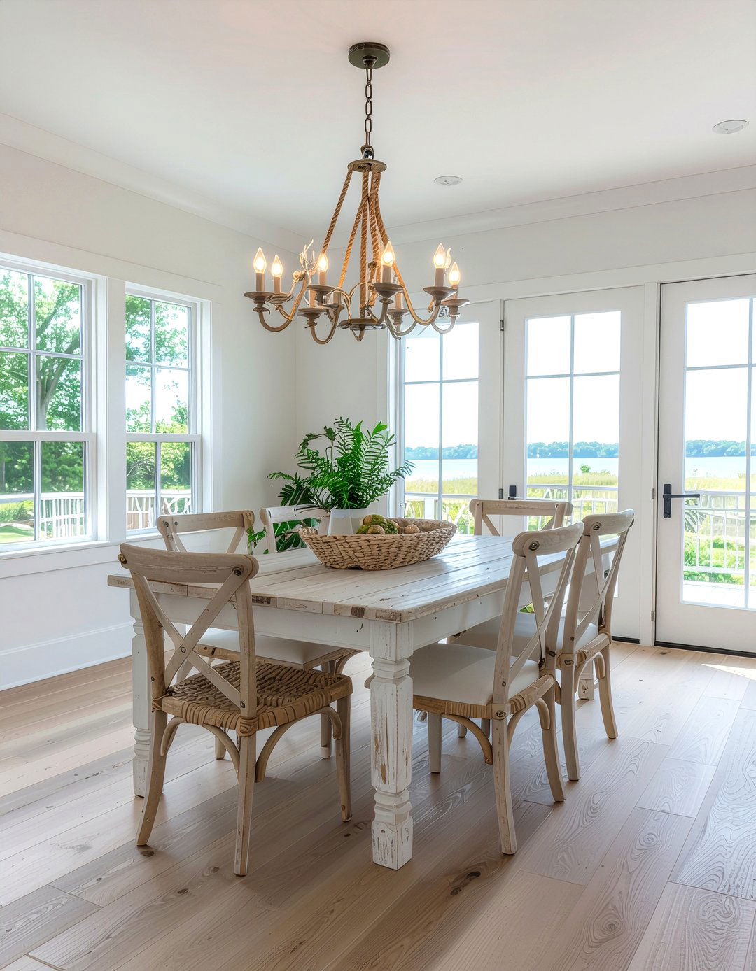 Coastal Farmhouse Chandelier - 30 farmhouse chandelier dining room ideas