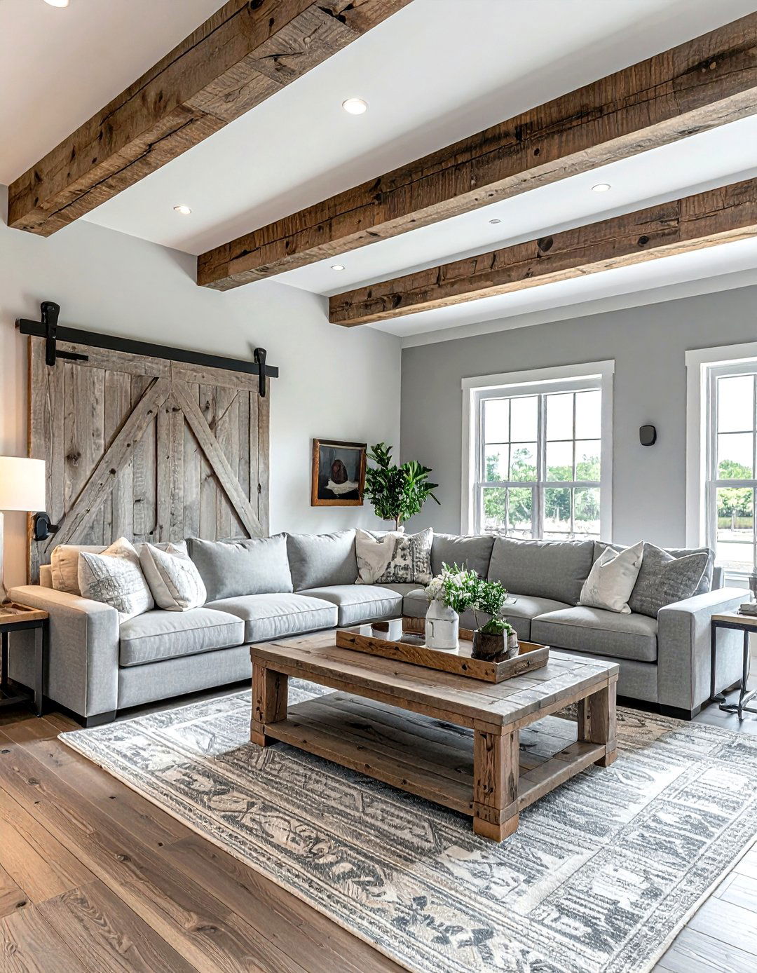 Coastal Farmhouse Gray Living Room - 30 coastal gray living room ideas