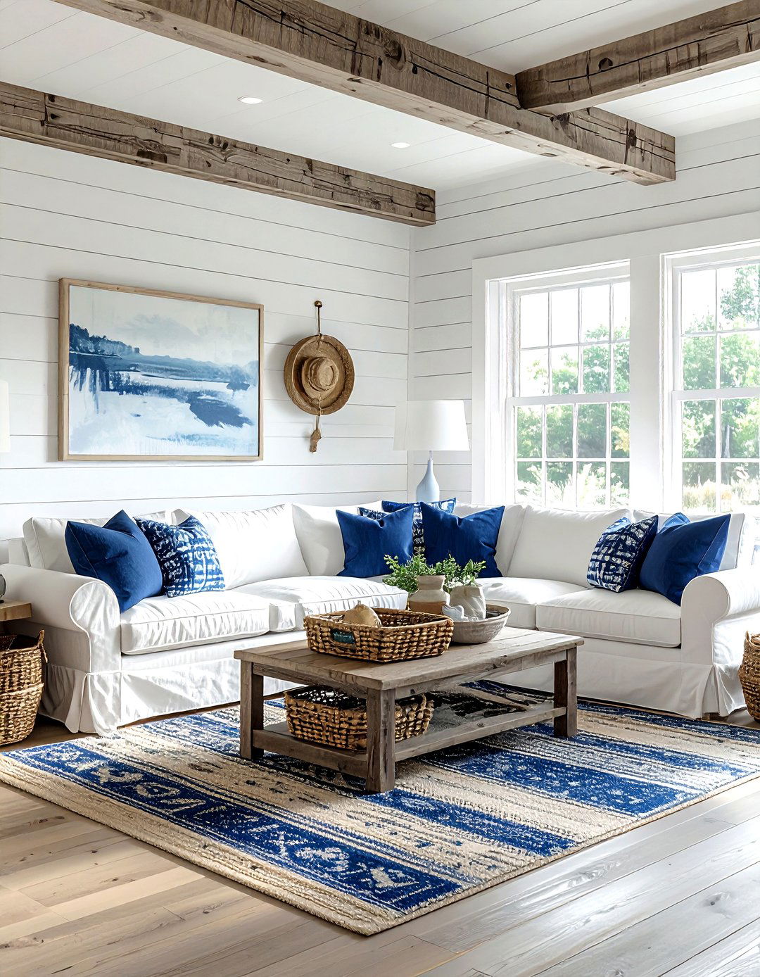 Coastal Farmhouse Living Room - 30 resort living room ideas