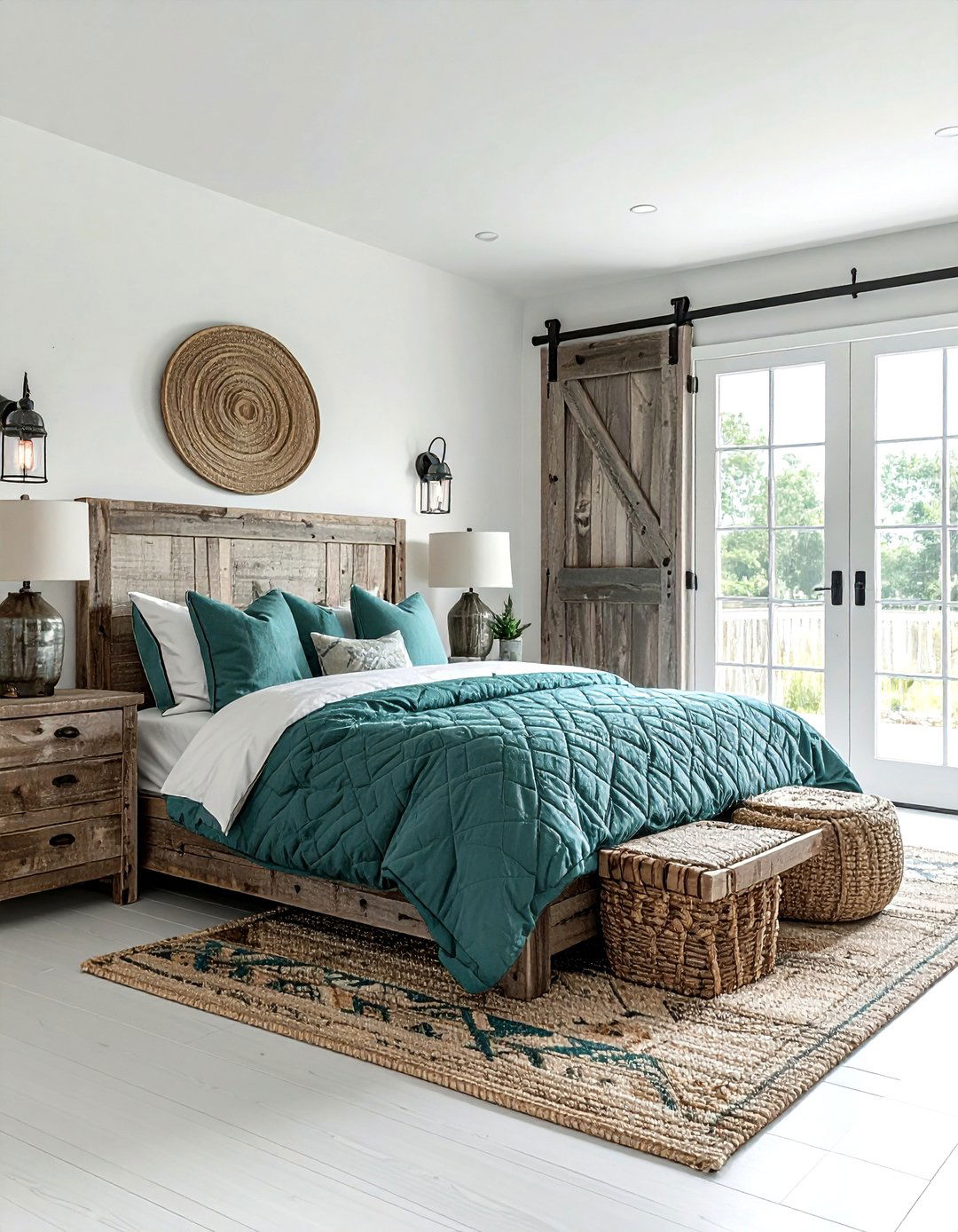Coastal Farmhouse Teal Bedroom - 30 coastal teal bedroom ideas