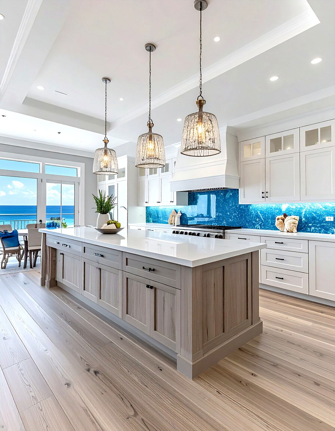 Coastal Flush Mount Light - 30 flush mount kitchen light ideas